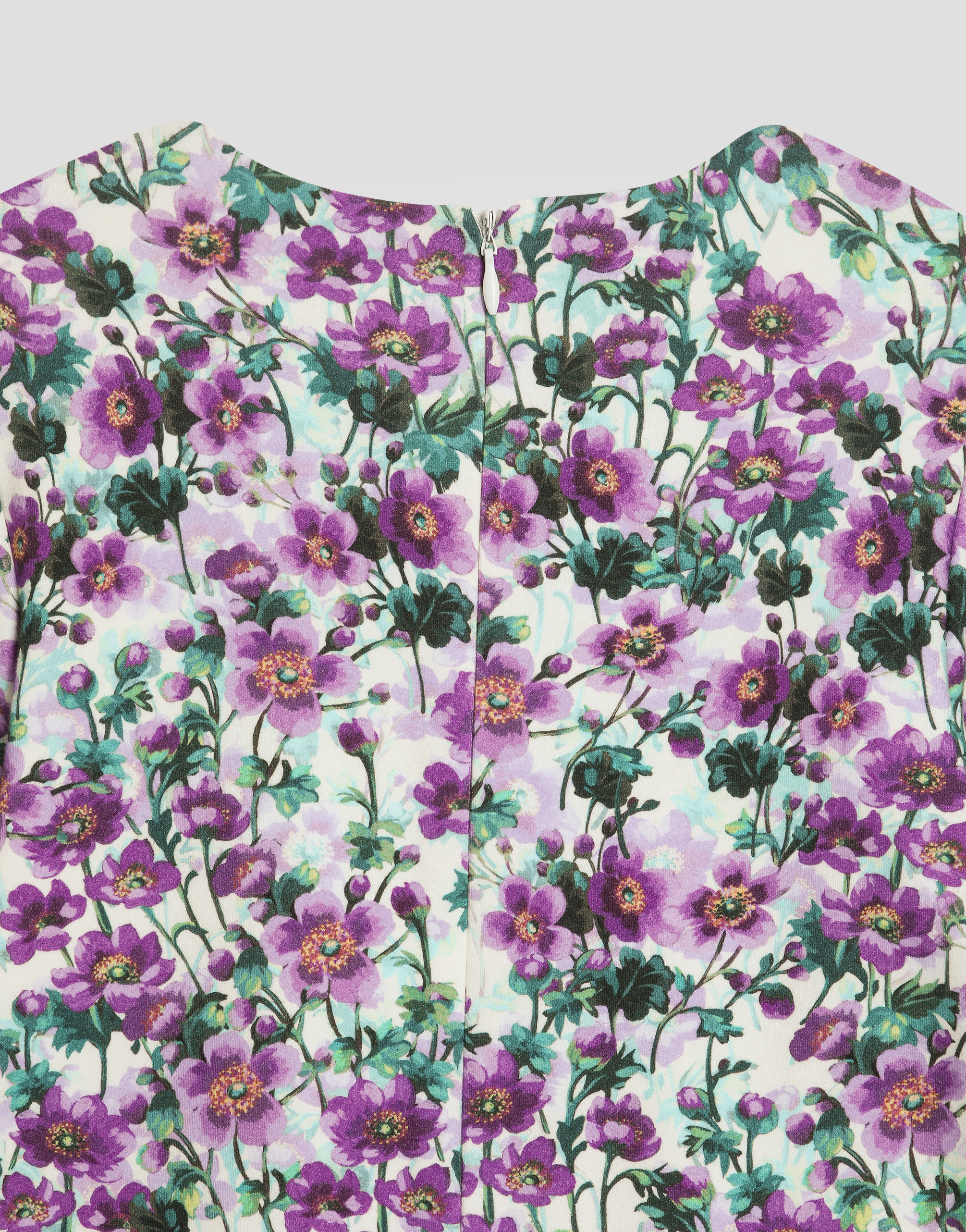 Violets-print dress