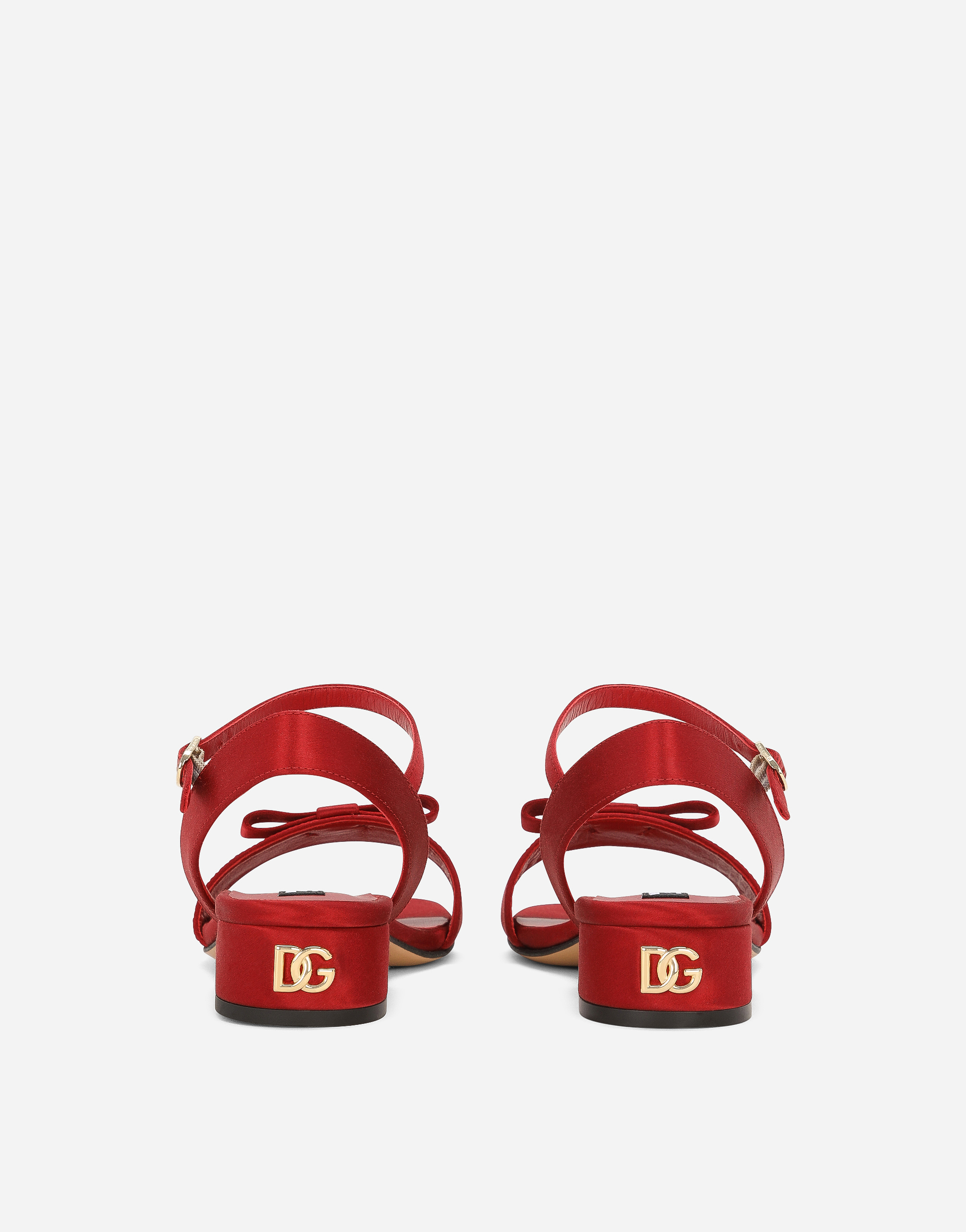 DOLCE & GABBANA SATIN SANDALS