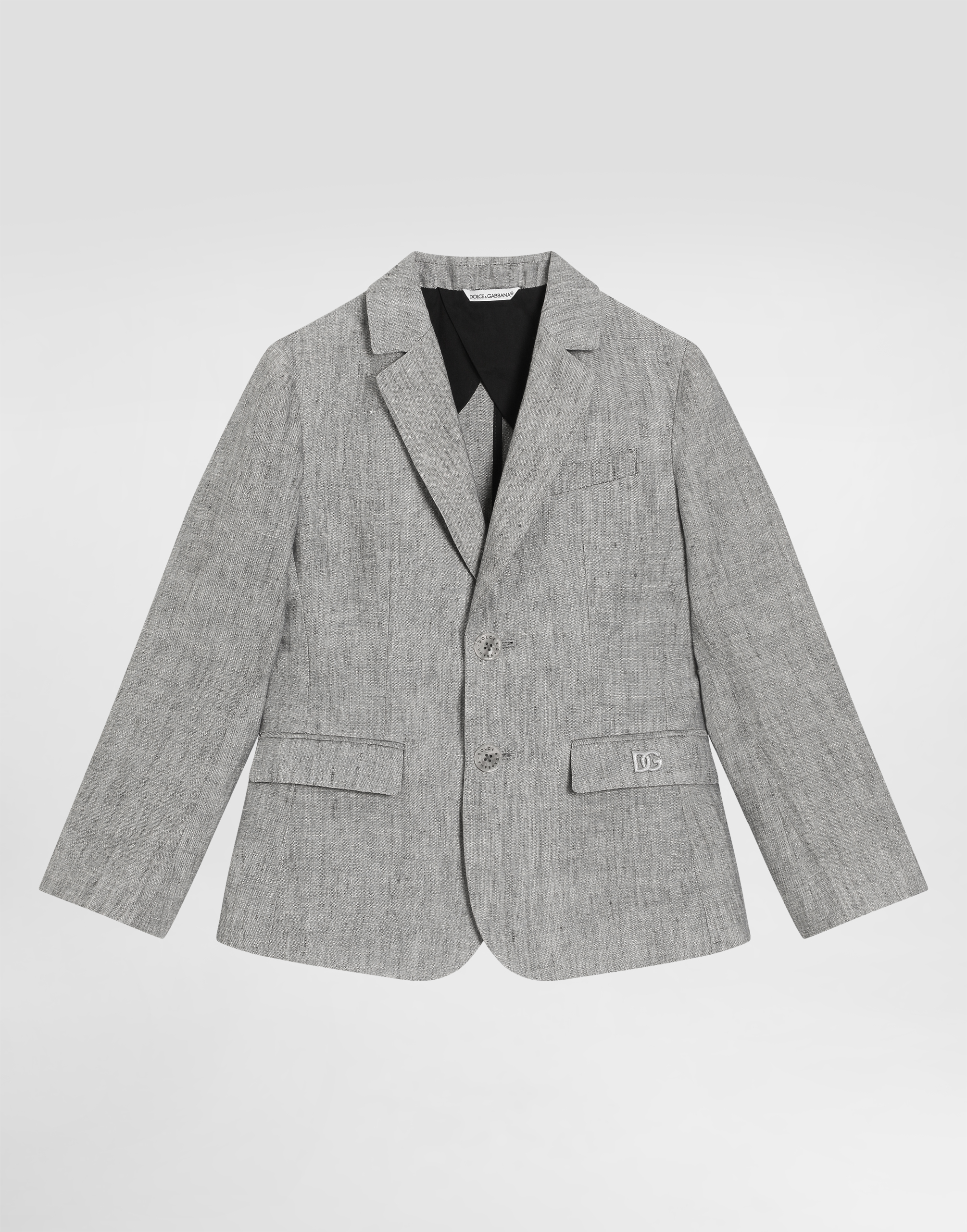 Dolce & Gabbana Single-breasted Linen Jacket