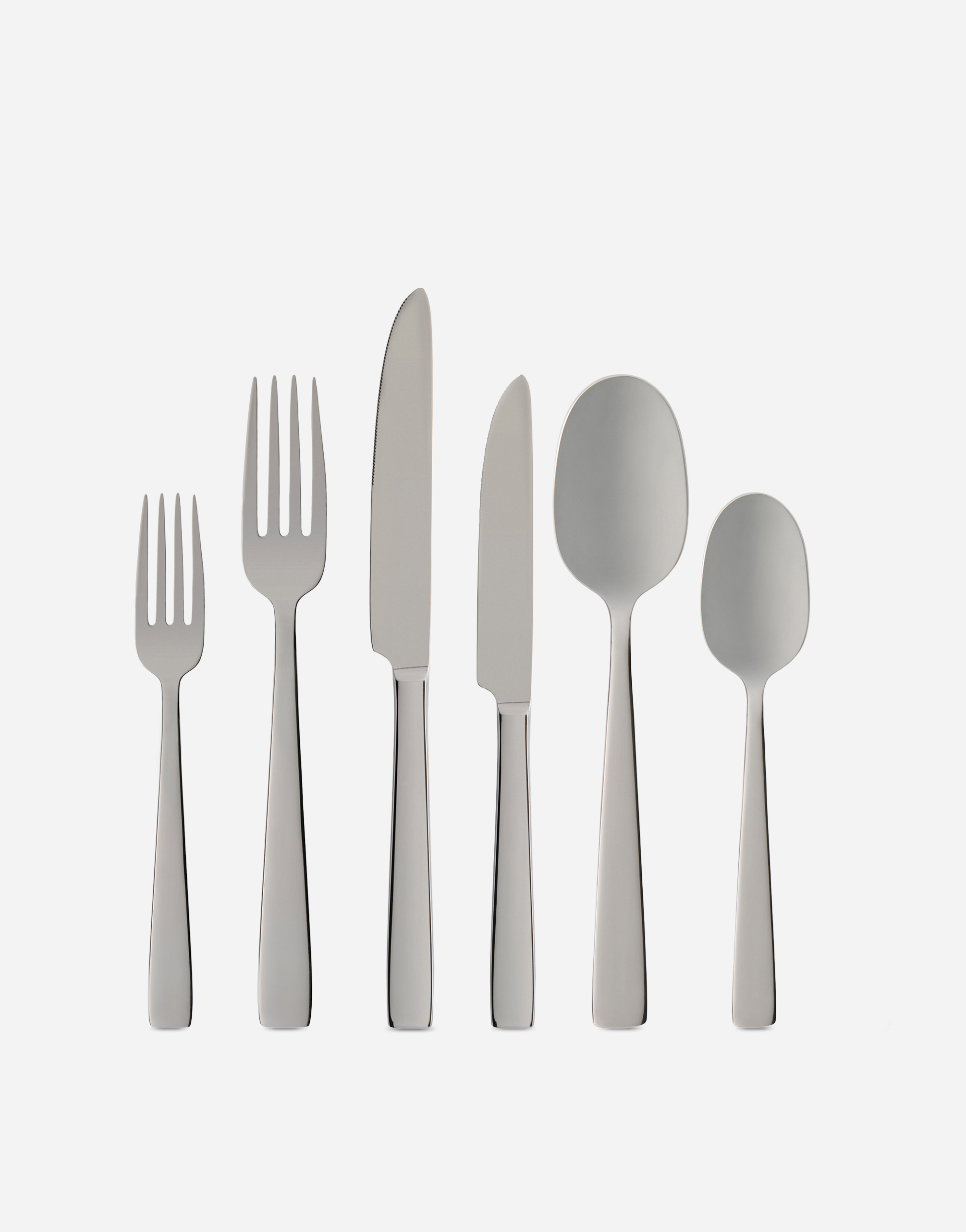 Shop Dolce & Gabbana 6-piece Inox Flatware Set In Multicolor