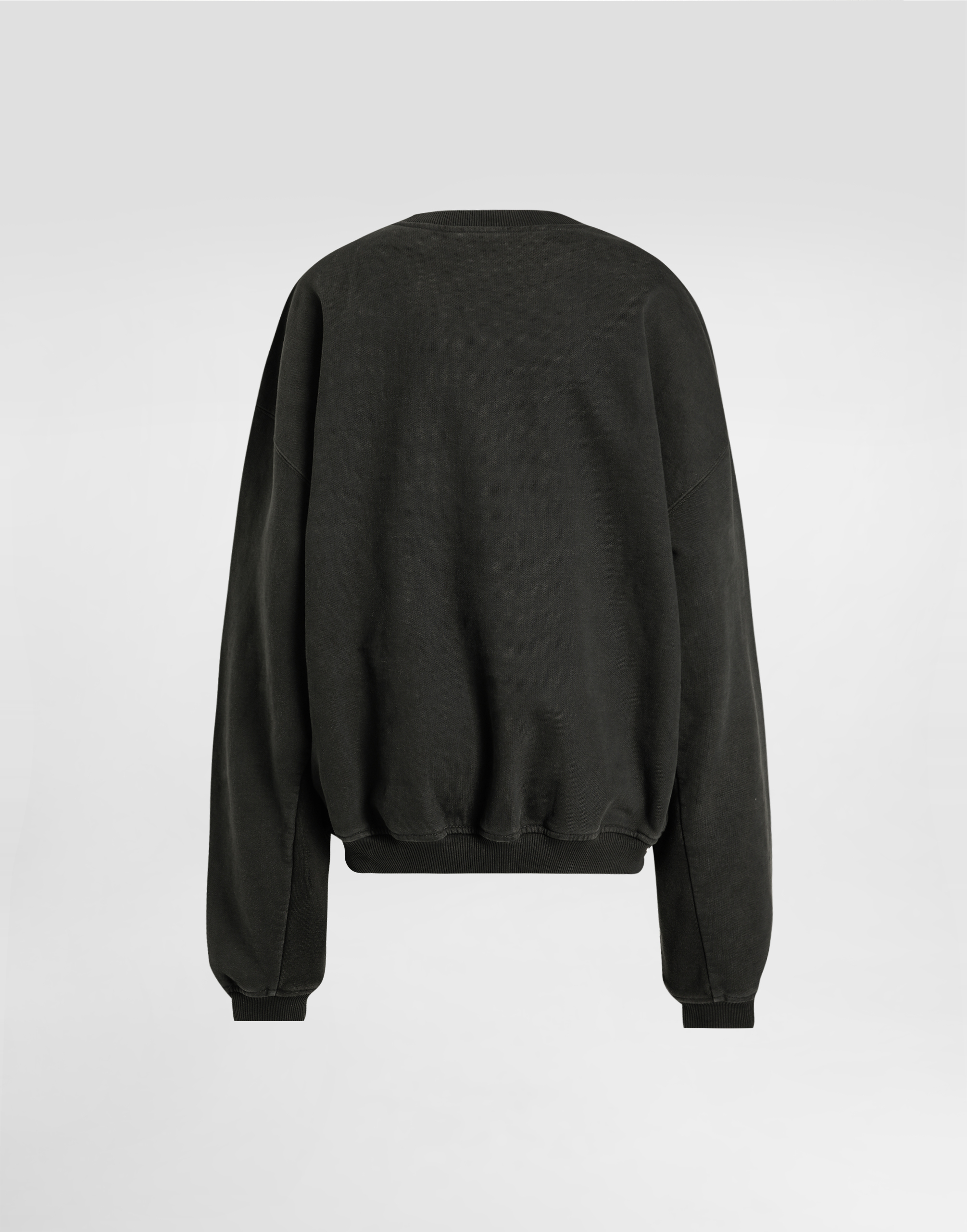 Cotton crew neck sweatshirt with print