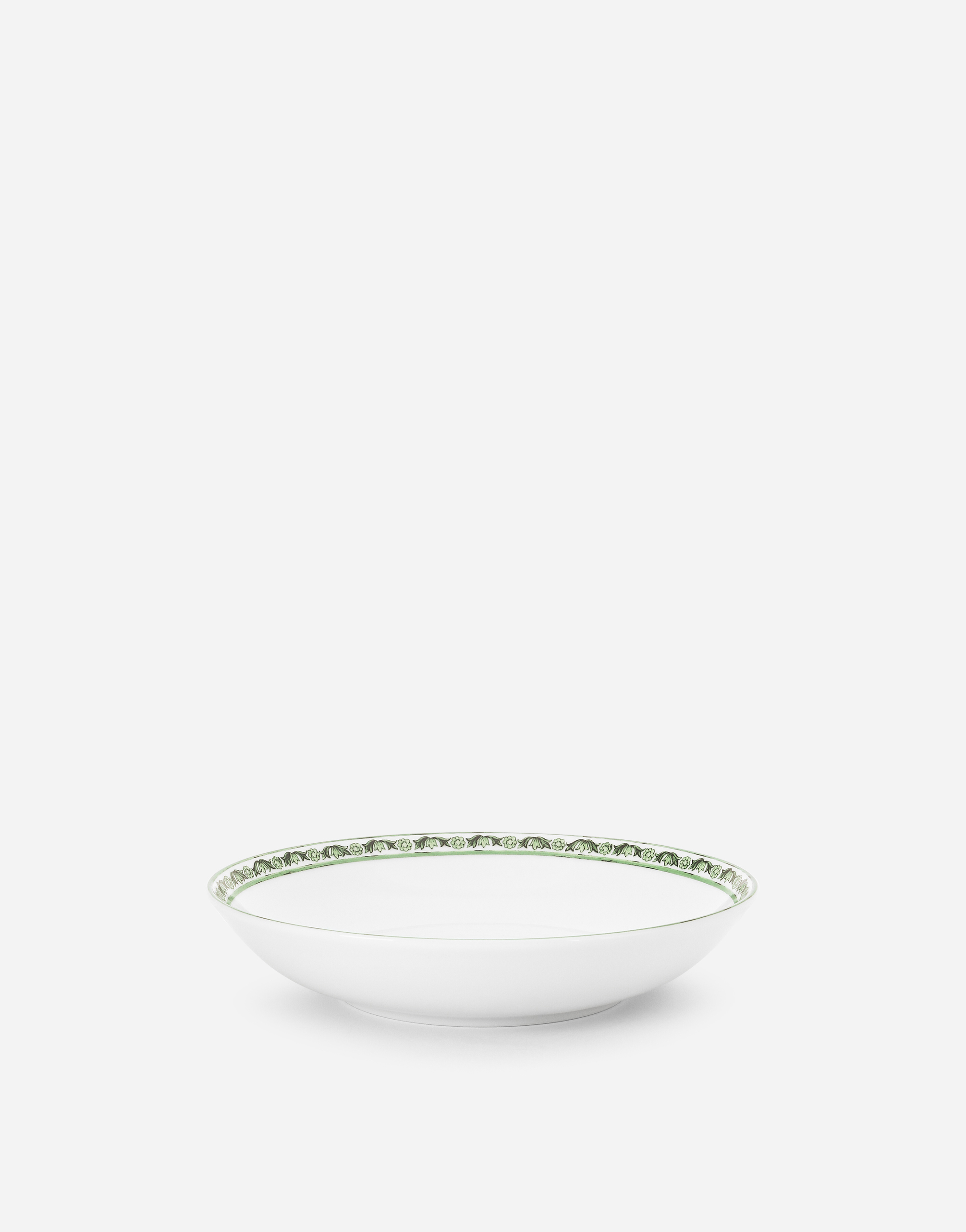 Dolce & Gabbana Set 2 Porcelain Soup Plates In Multicolor