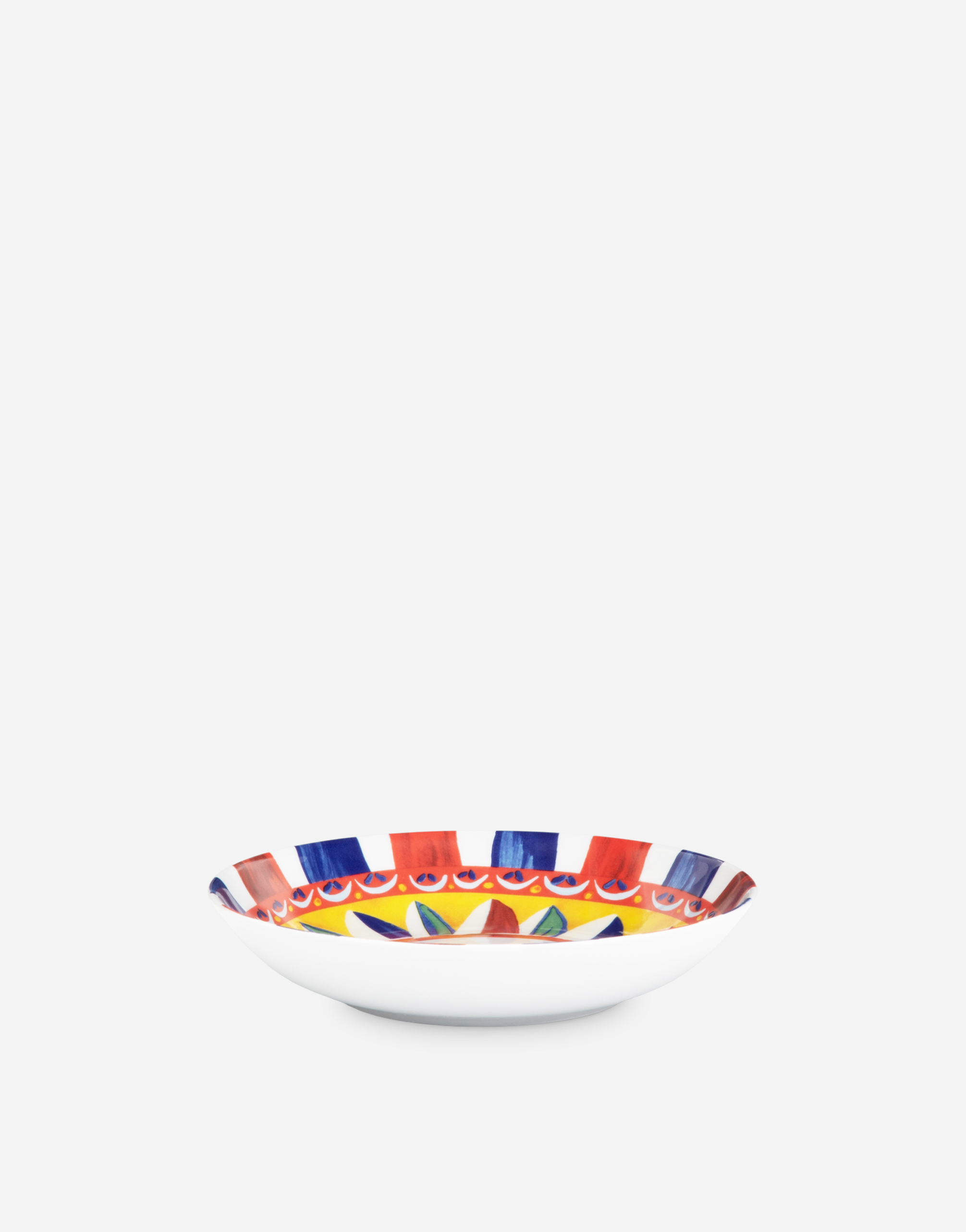 Dolce & Gabbana Set 2 Porcelain Soup Plates Multicolor Unisex Onesize In Multicolor