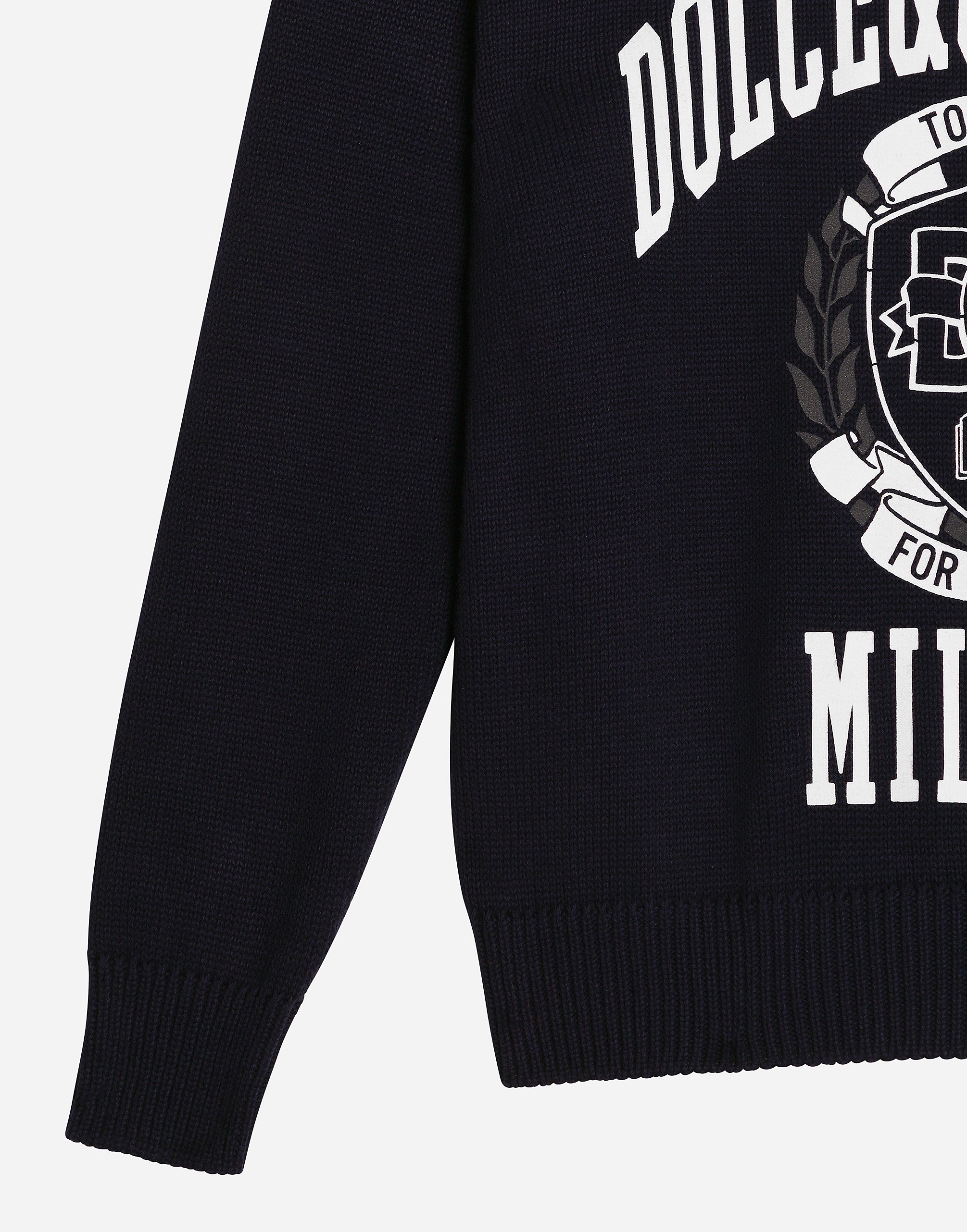 Cotton pullover with Dolce&Gabbana logo
