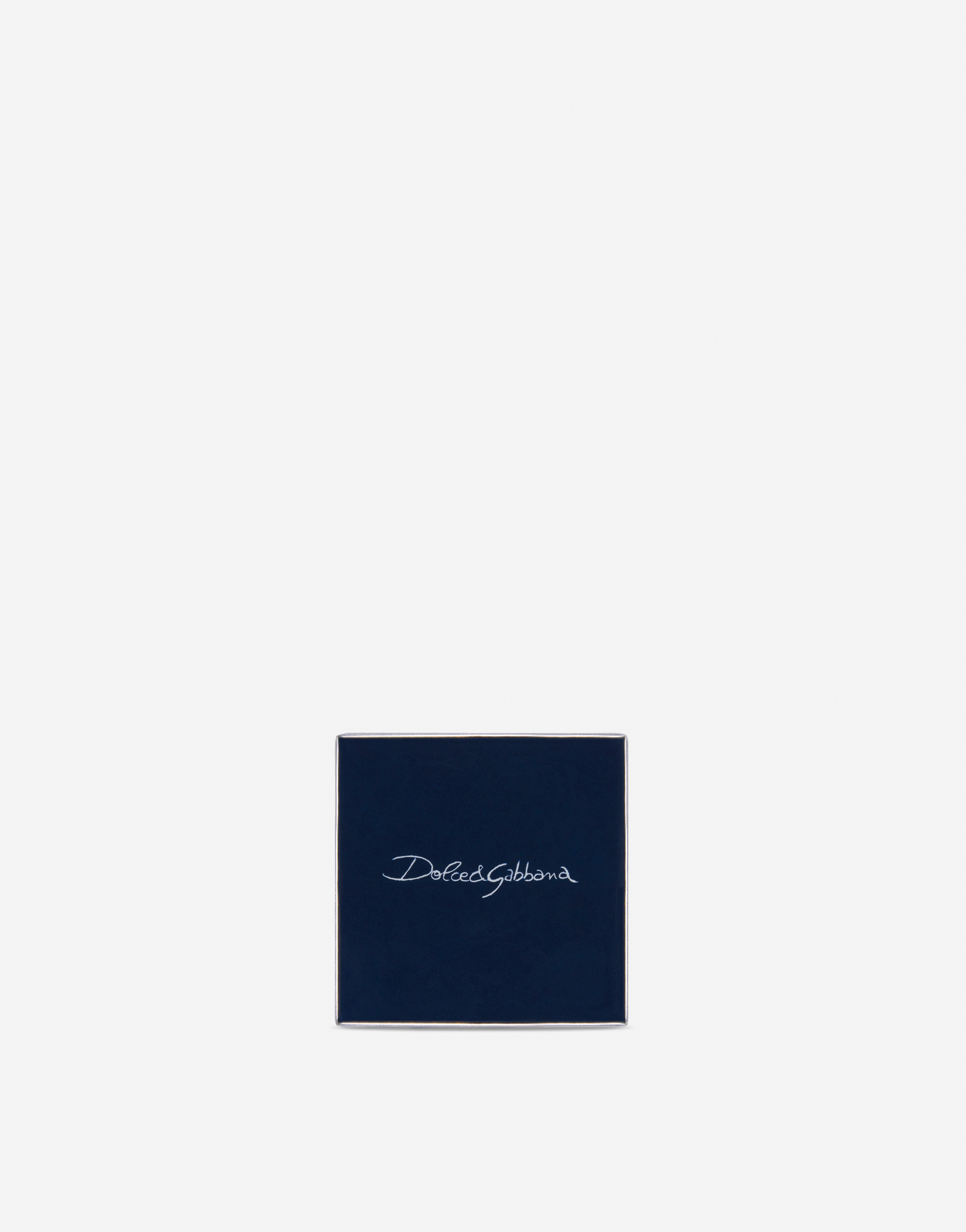 Dolce & Gabbana Small Porcelain Coaster In Multicolor
