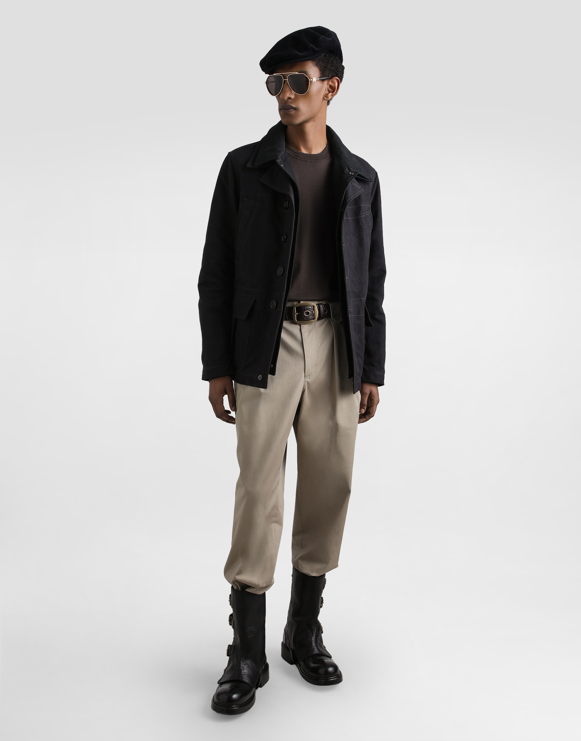 Natté waxed jacket