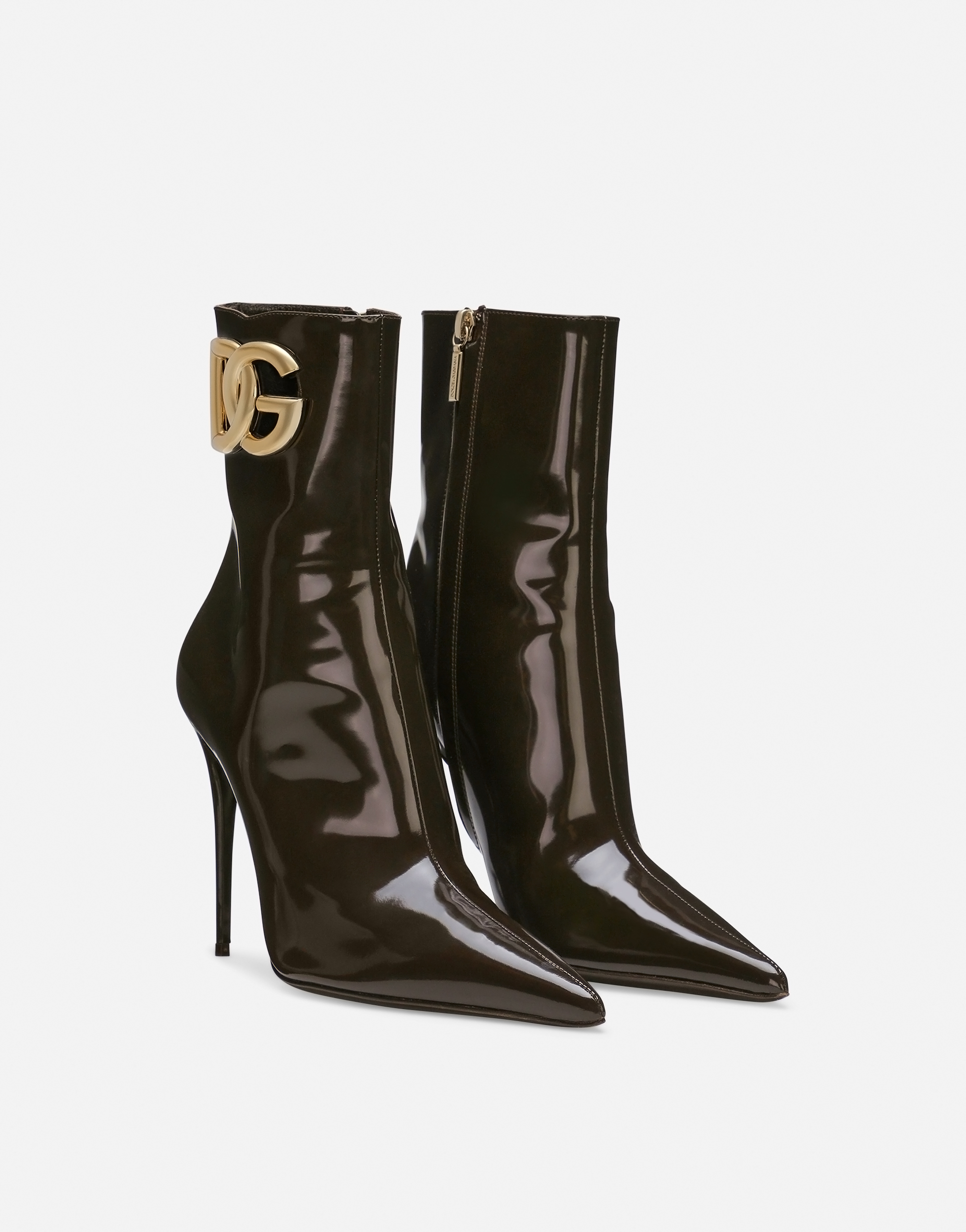 DOLCE & GABBANA CALFSKIN ANKLE BOOTS
