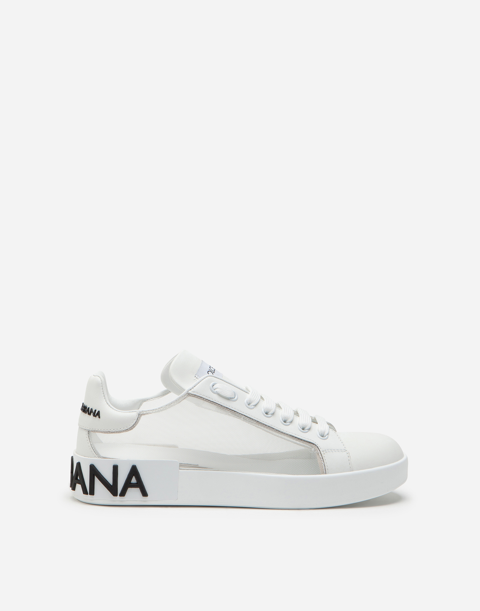 Portofino sneakers in nappa leather and mesh in White for Women
