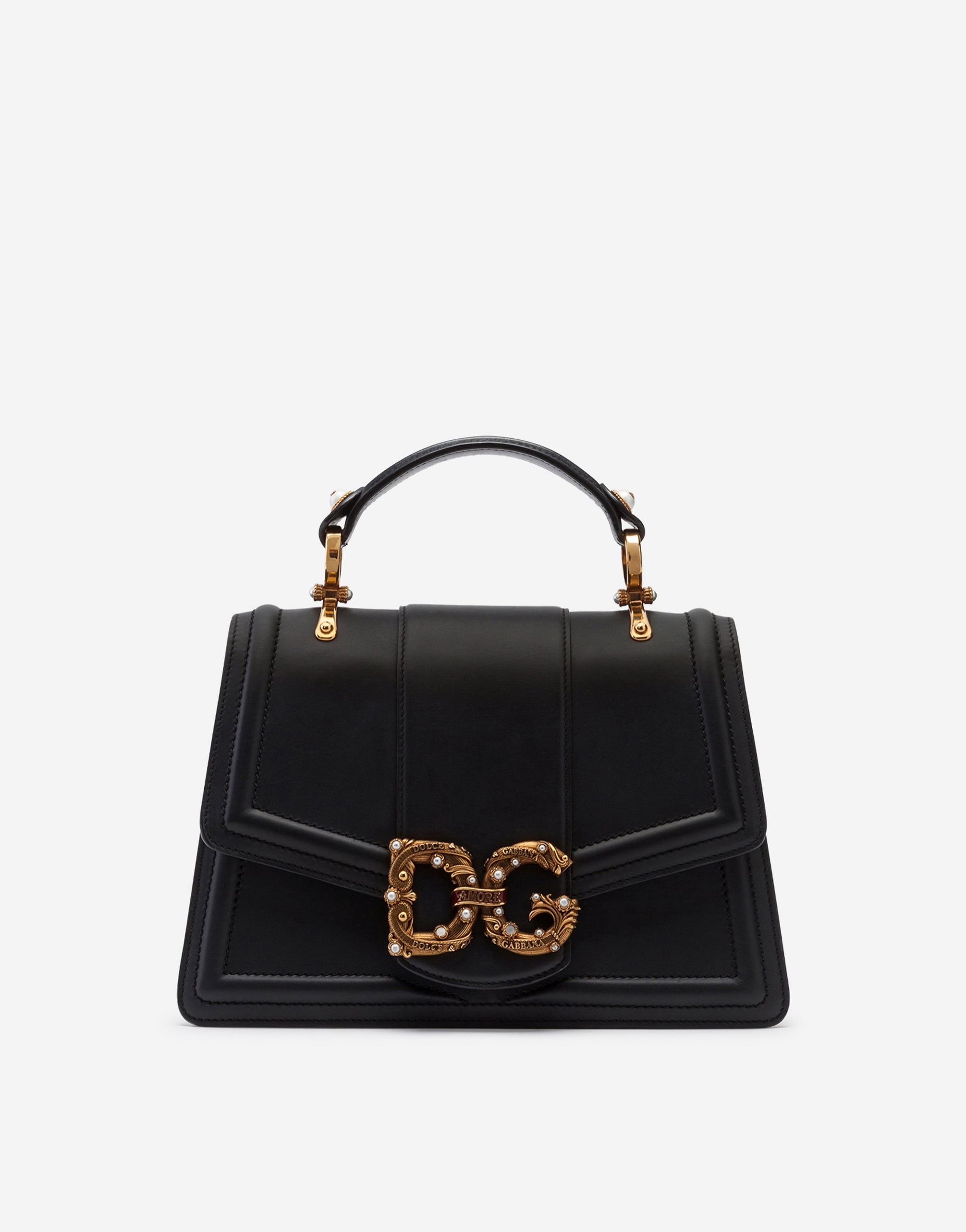 Dolce & Gabbana ショルダー&クロスボディバッグ DG AMORE バッグ カーフスキン Dolce