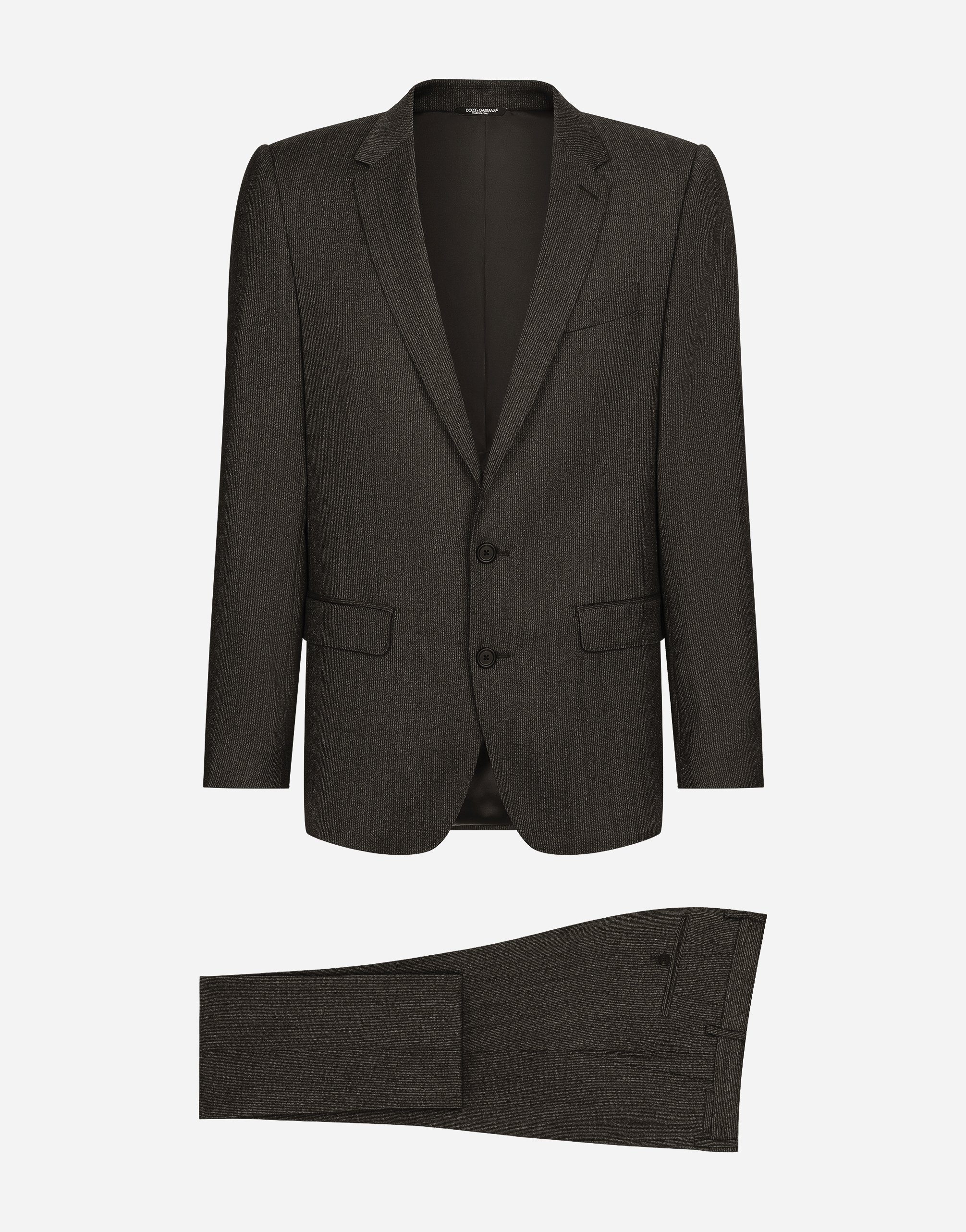 Dolce & Gabbana Single-breasted Pinstripe Wool Martini-fit Suit In Multicolor