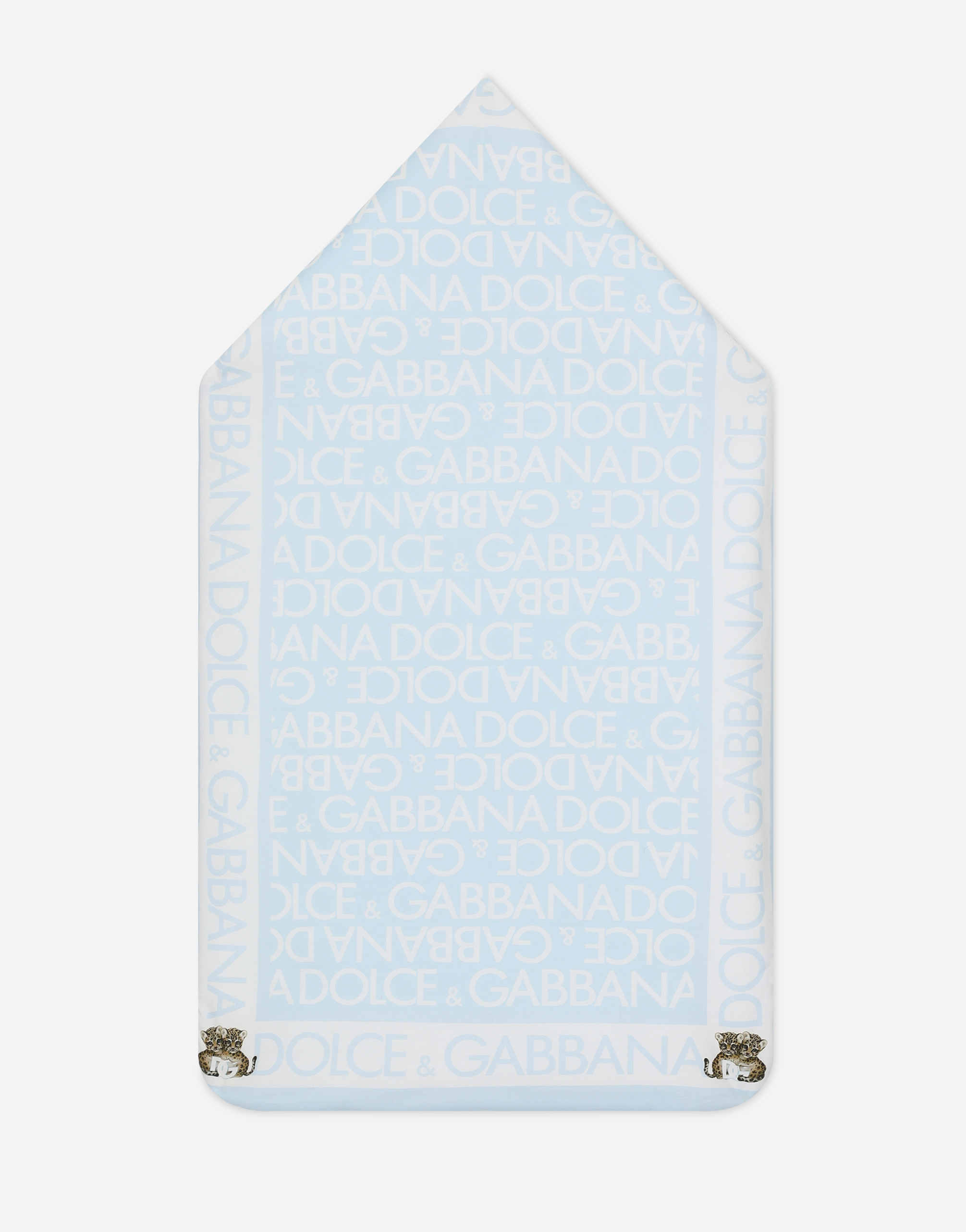 DOLCE & GABBANA JERSEY SLEEP SACK WITH ALL-OVER LOGO PRINT