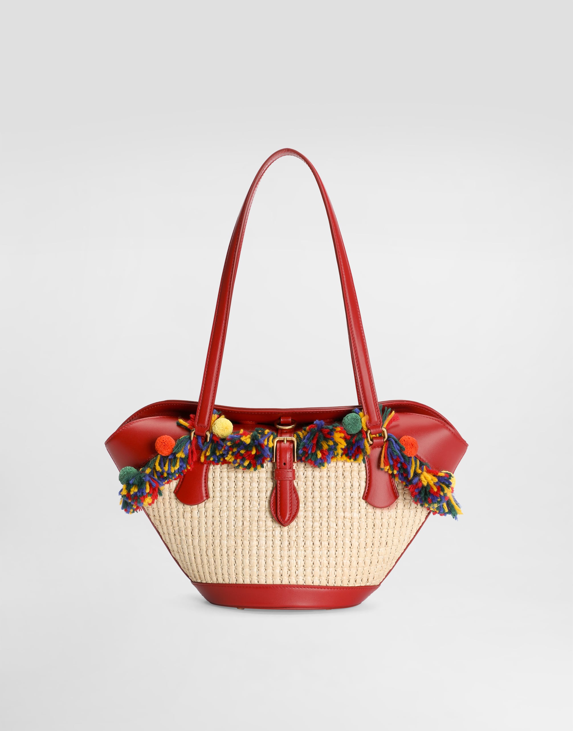 Raffia coffa Capri bag in Multicolor for Women | Dolce&Gabbana® US