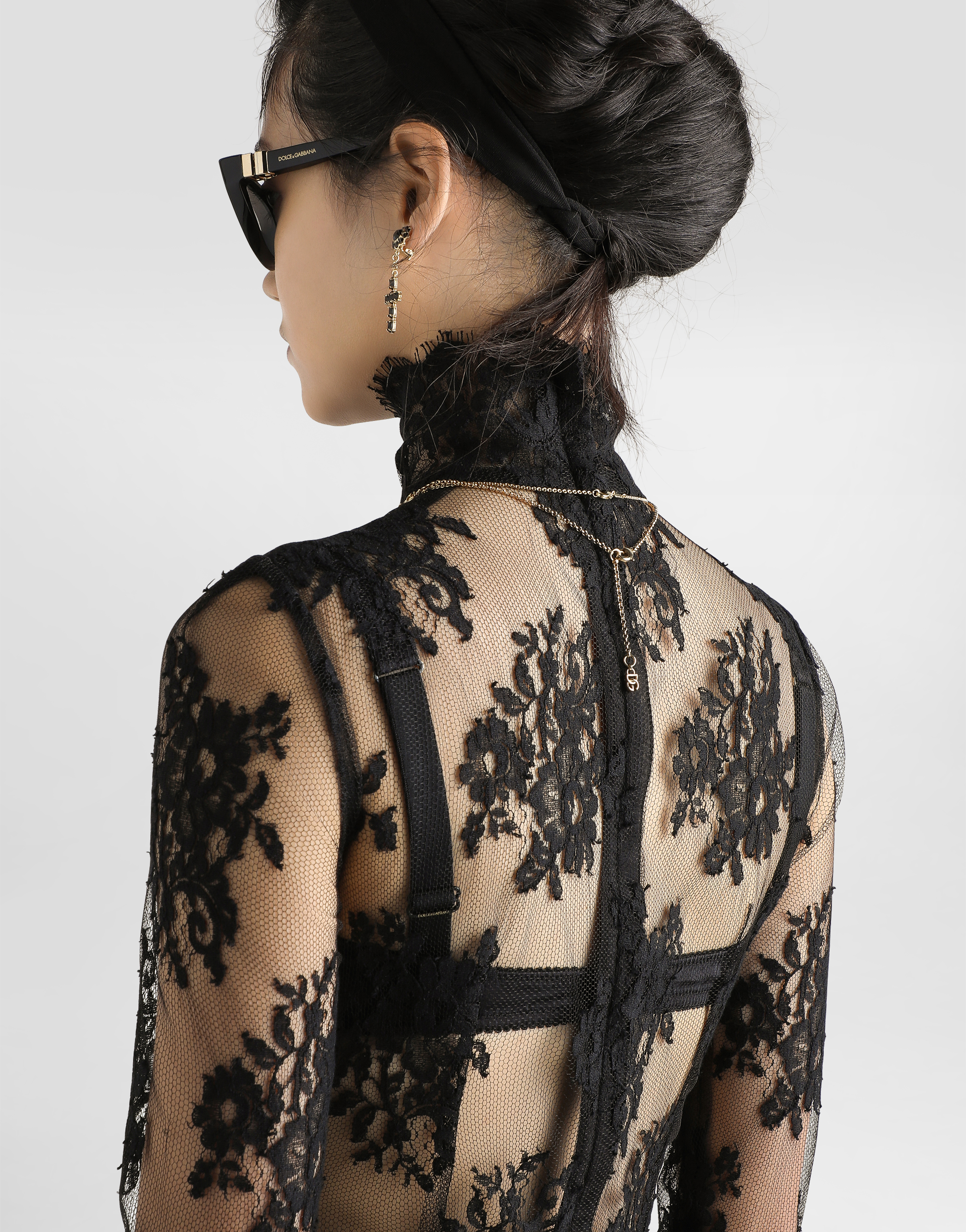 Dolce & Gabbana One-piece Cordonetto Lace Dress In Black