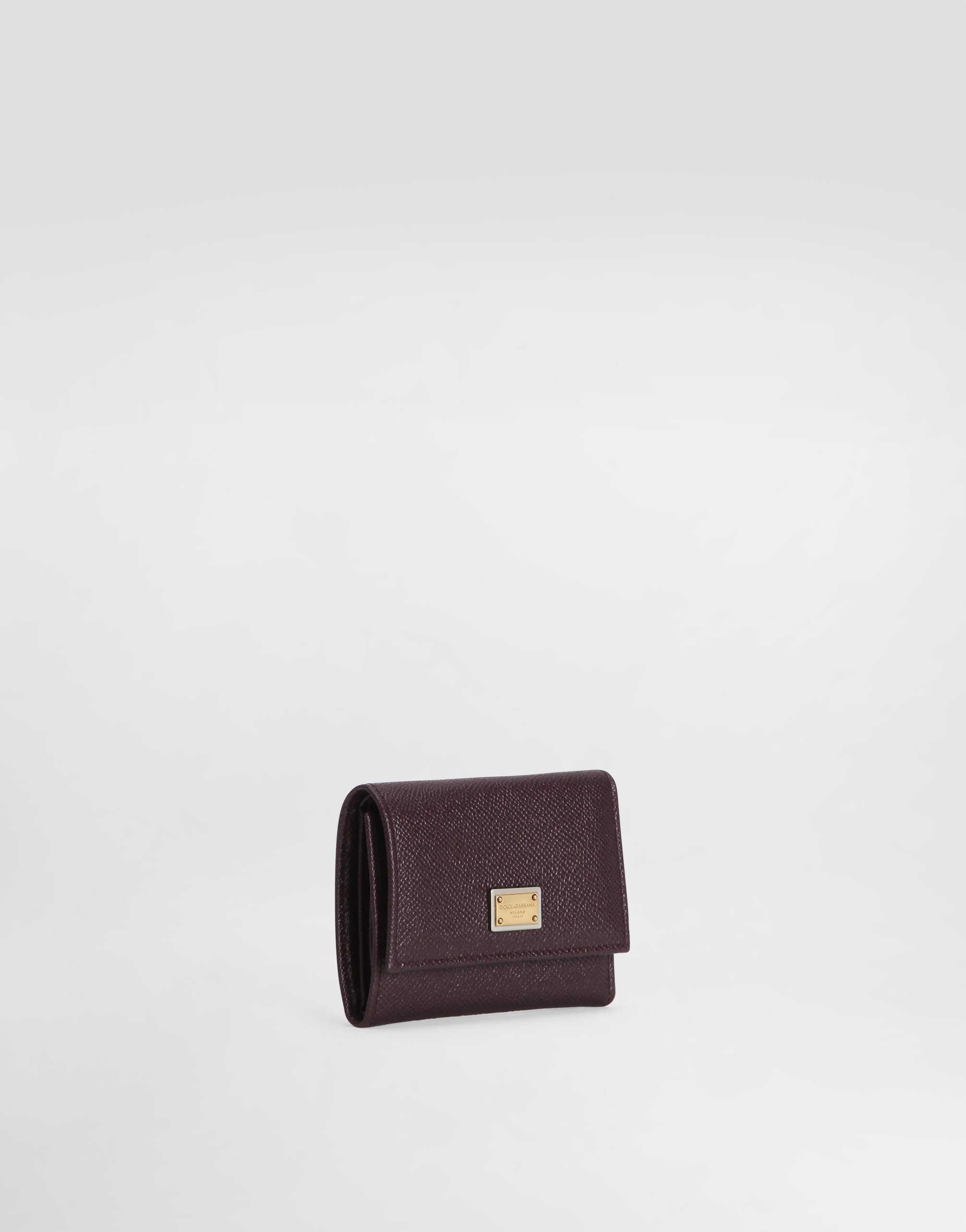  Dolce & Gabbana Dolce & Gabbana French Flap Wallet With Tag - Woman Wallets And Small Leather Goods Purple Leather Onesize 