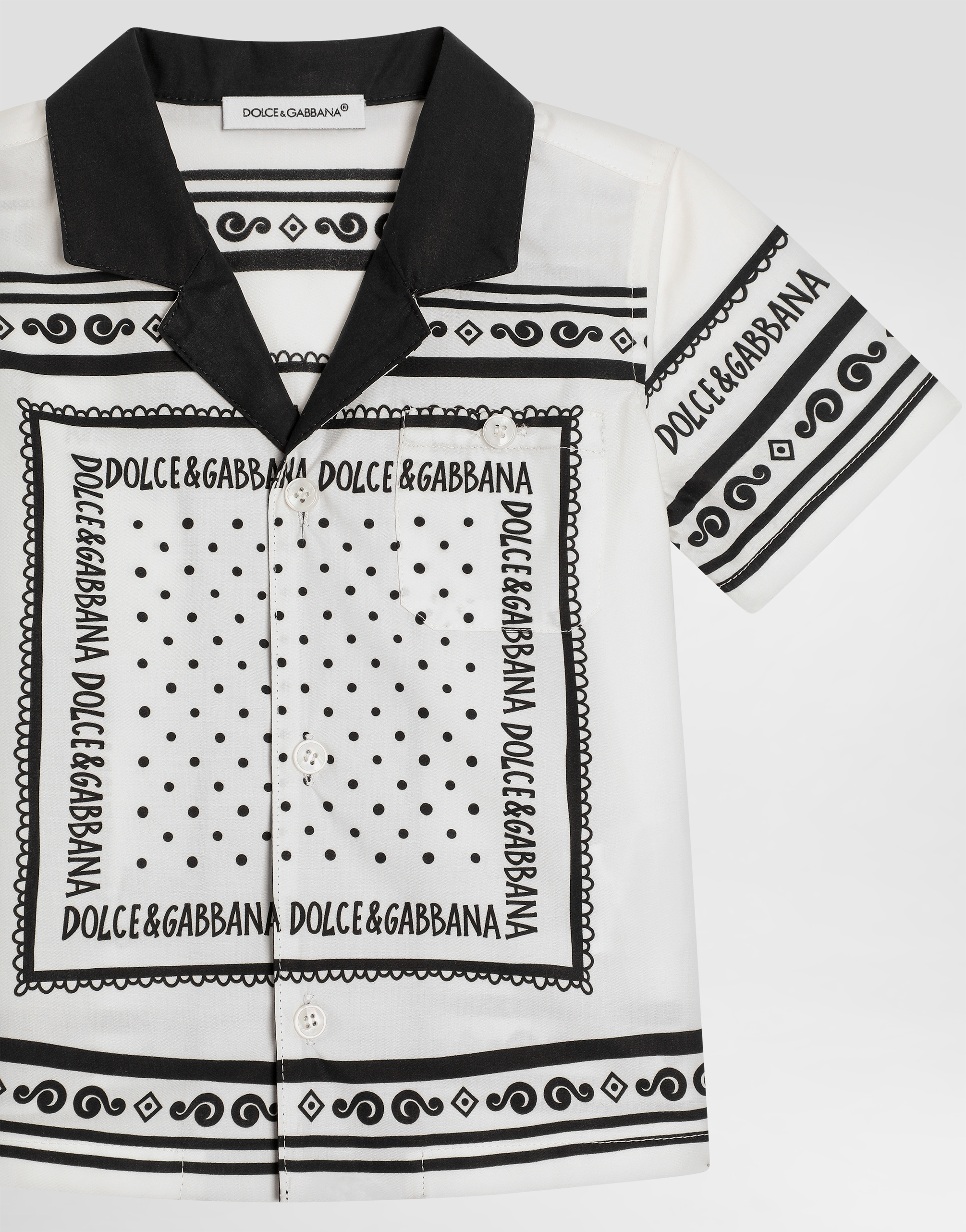  Dolce & Gabbana Chemise En Popeline à Imprimé Bandana - Homme Manteaux Et Hauts Imprimé 18/24 Months 