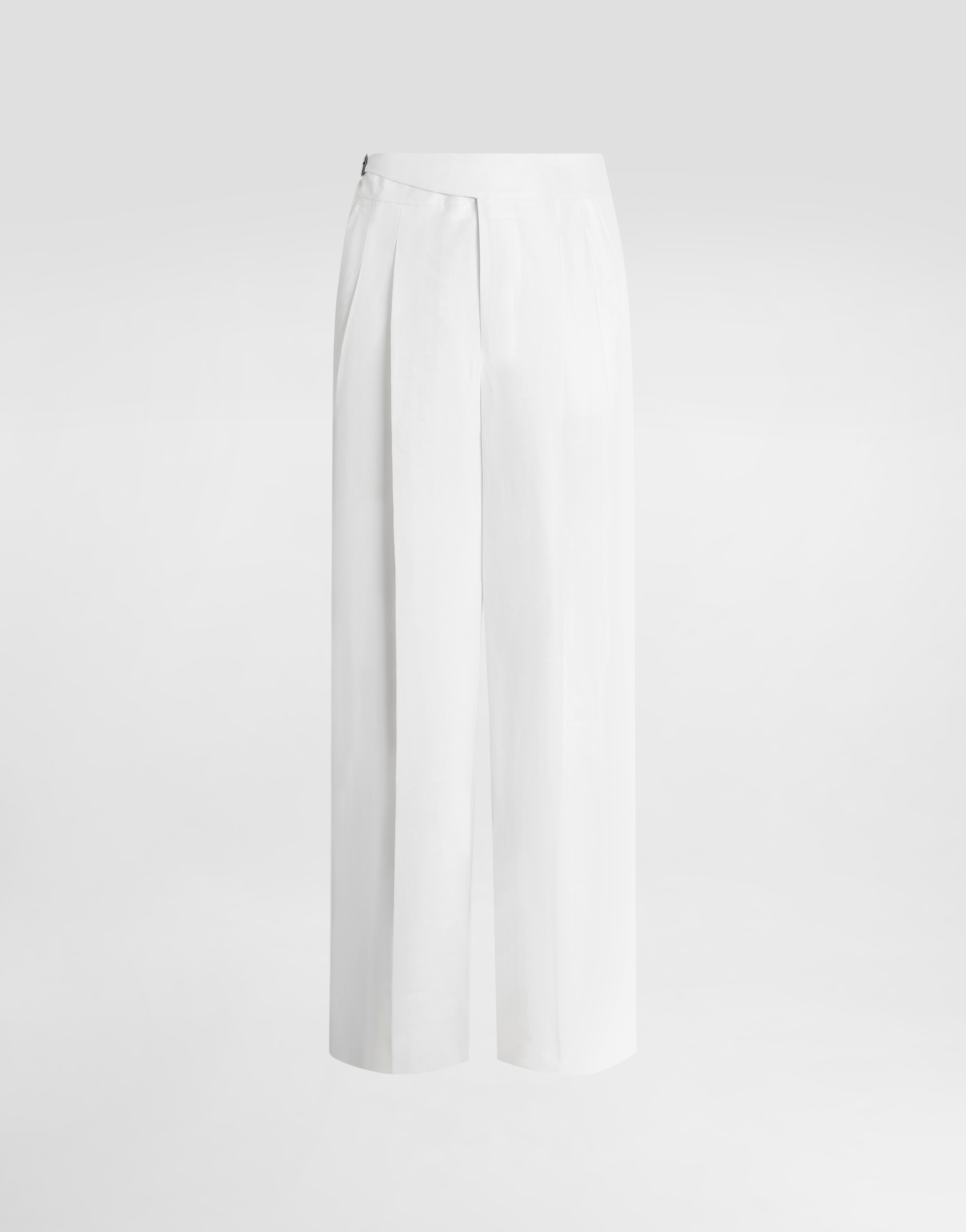【激レア】DOLCE&GABBANA linen wide slacks Linen trousers in White for Men | Dolce&Gabbana®