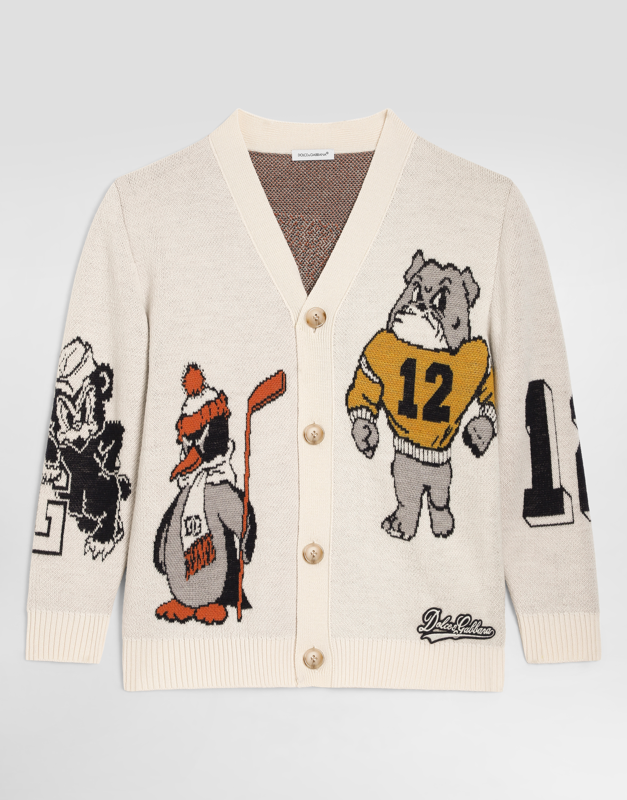 Jacquard piqu  cardigan
