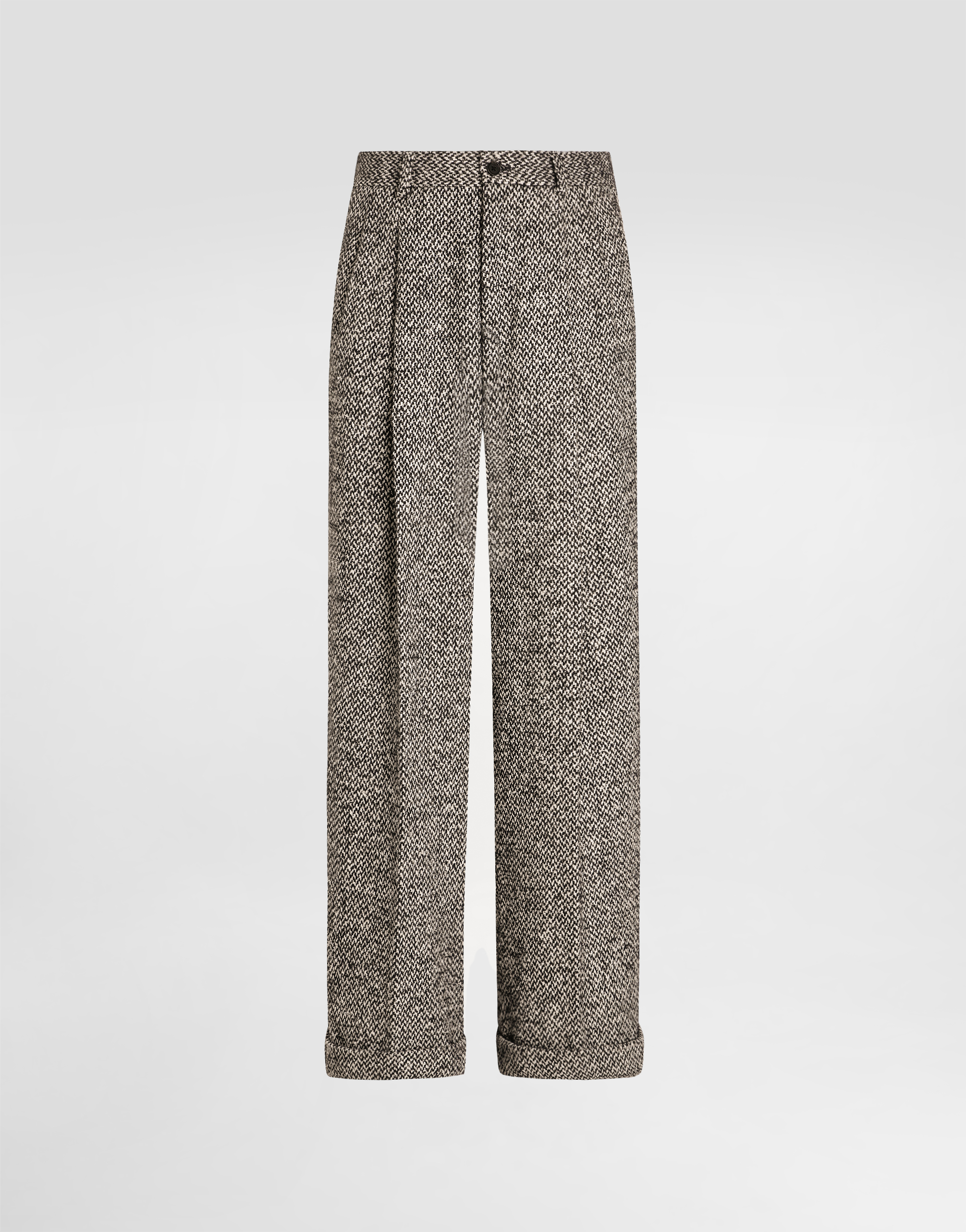 Wool blend dotted trousers