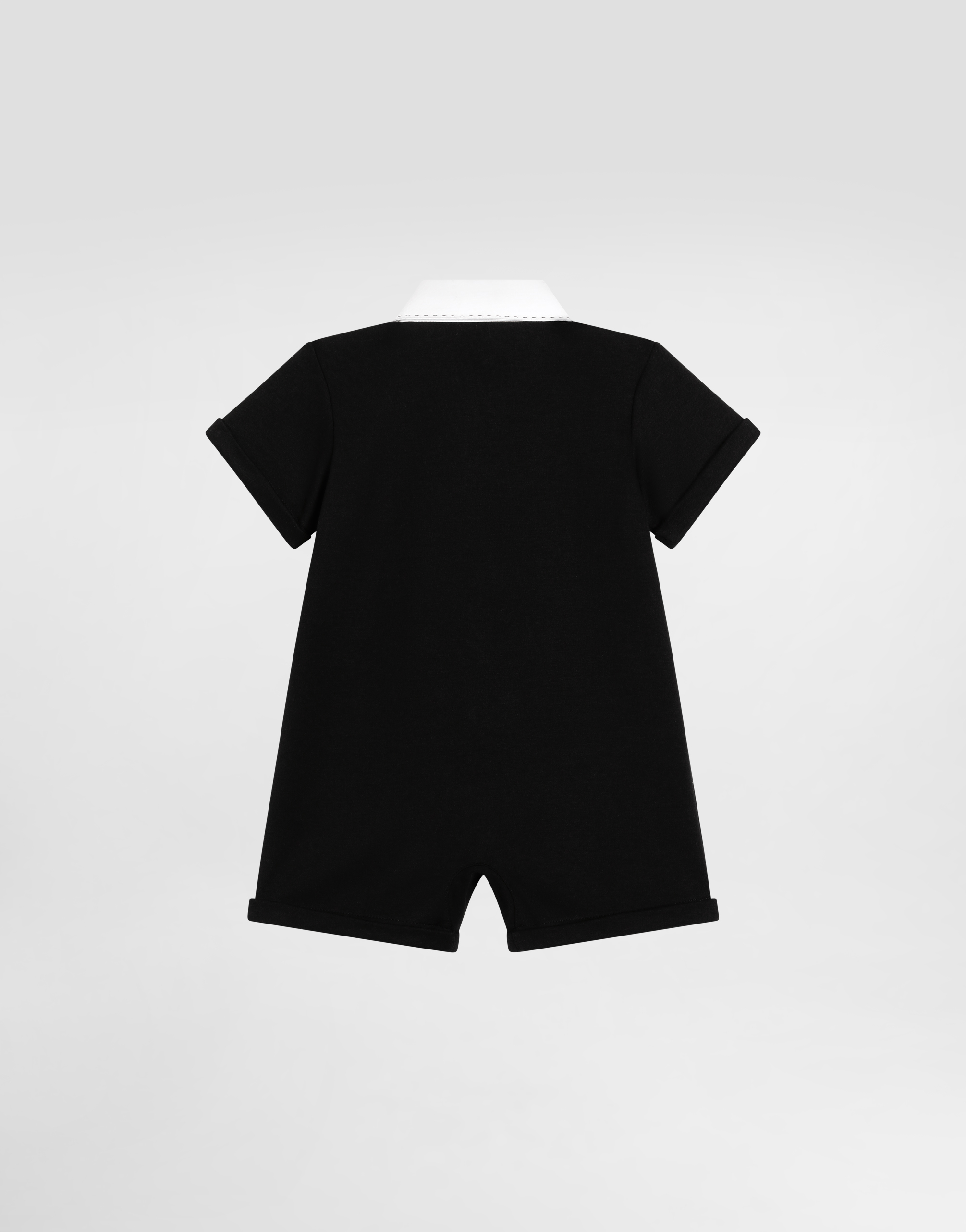  Dolce & Gabbana Interlock And Piqué Romper With Bee And Dg Logo Embroidery - Man Gift Sets And Babygrows Multi-colored 18/24 Months 