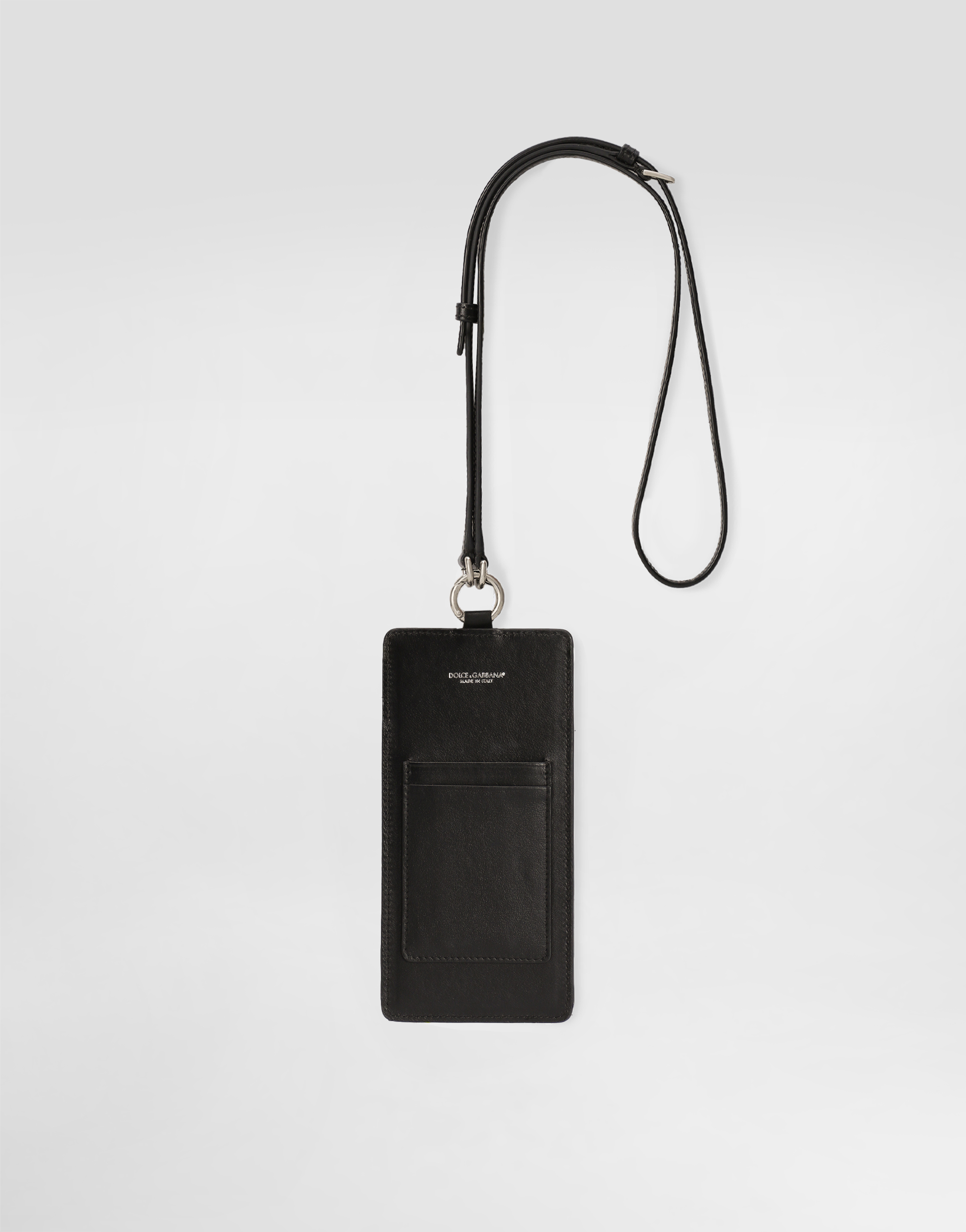  Dolce & Gabbana étui Pour Téléphone Portable En Cuir De Veau - Homme Coques De Telephone Noir Onesize 