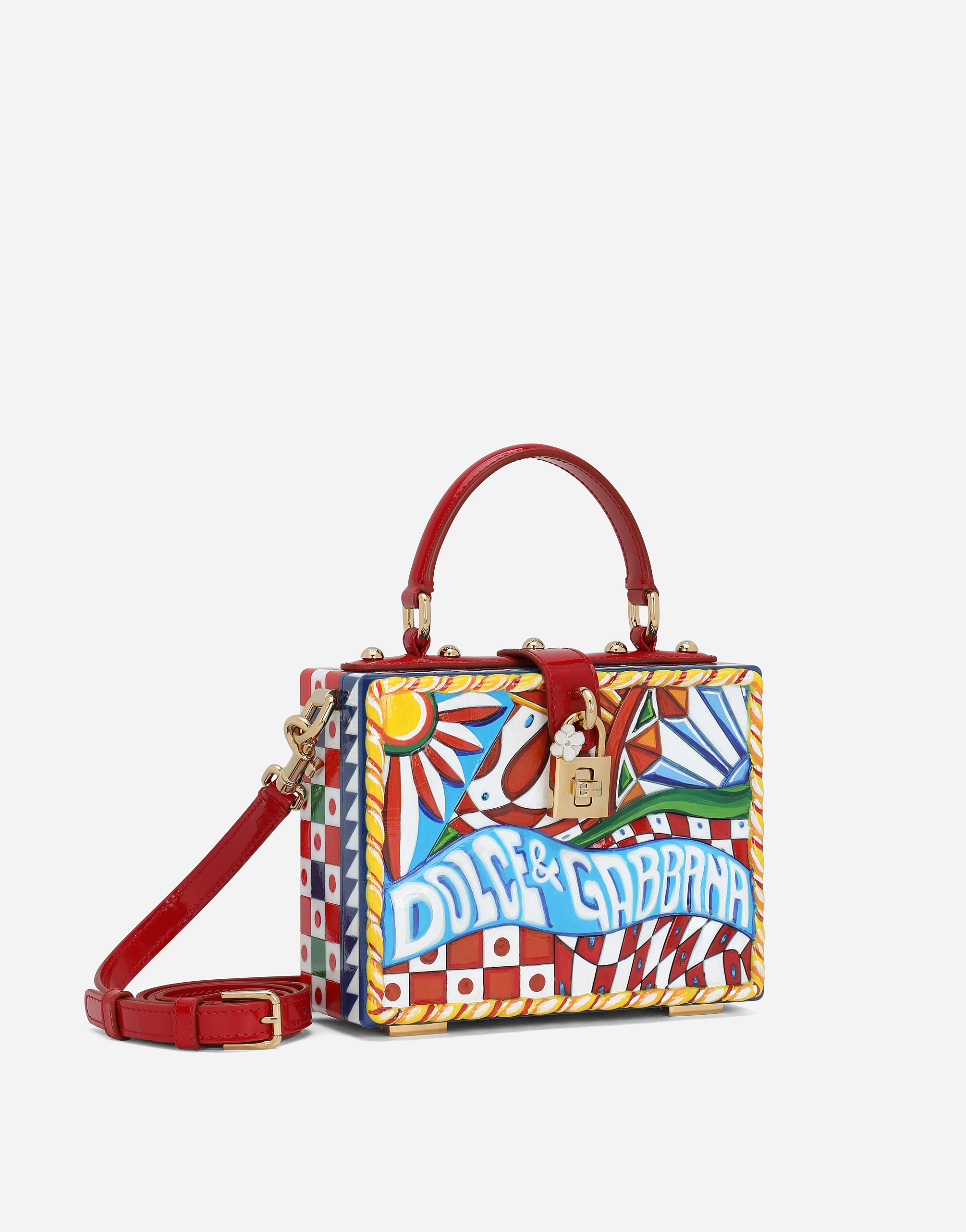Shop Dolce & Gabbana Dolce Box Handbag In Multicolor