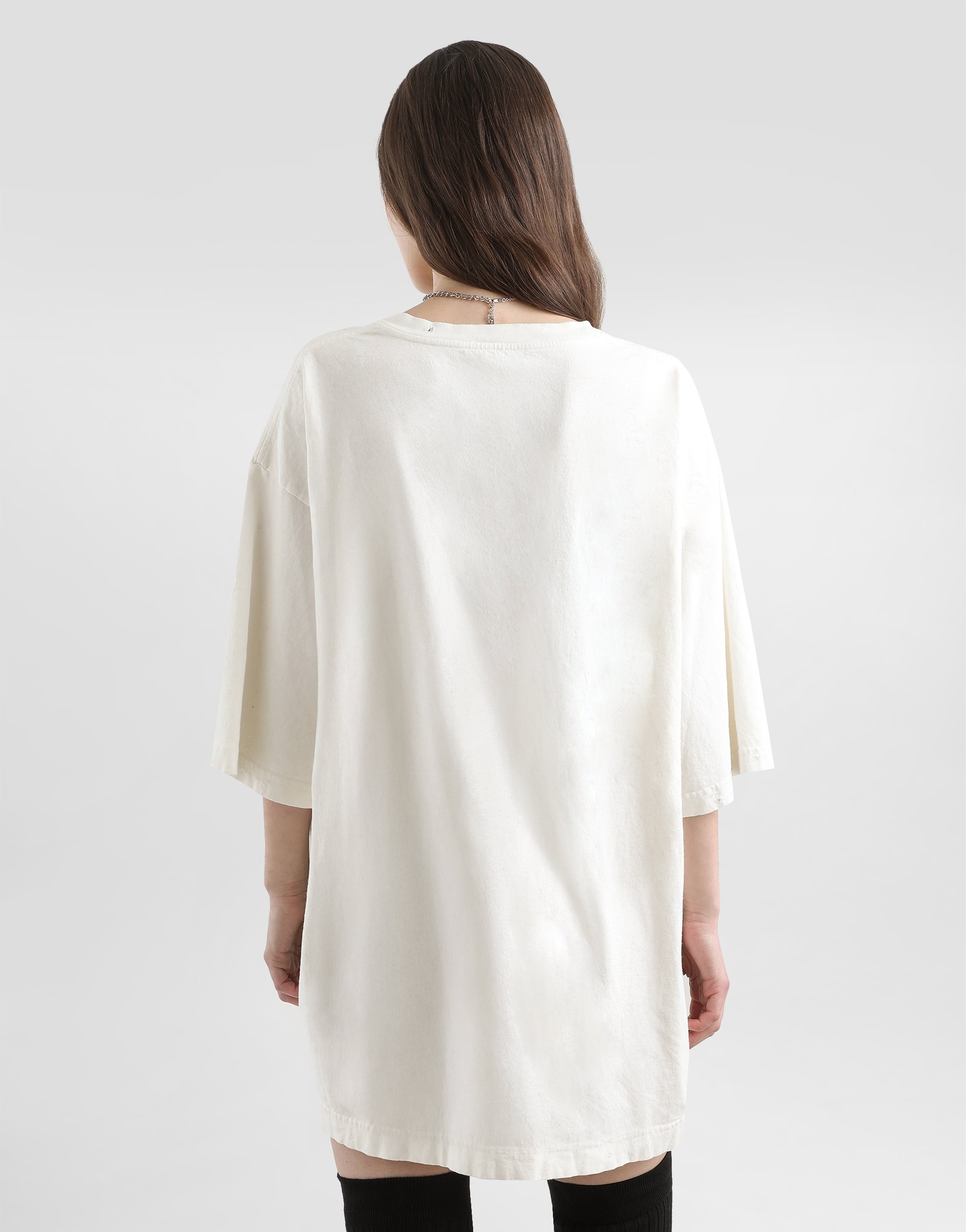 Dolce & Gabbana Oversized Jersey T-shirt With Print In White