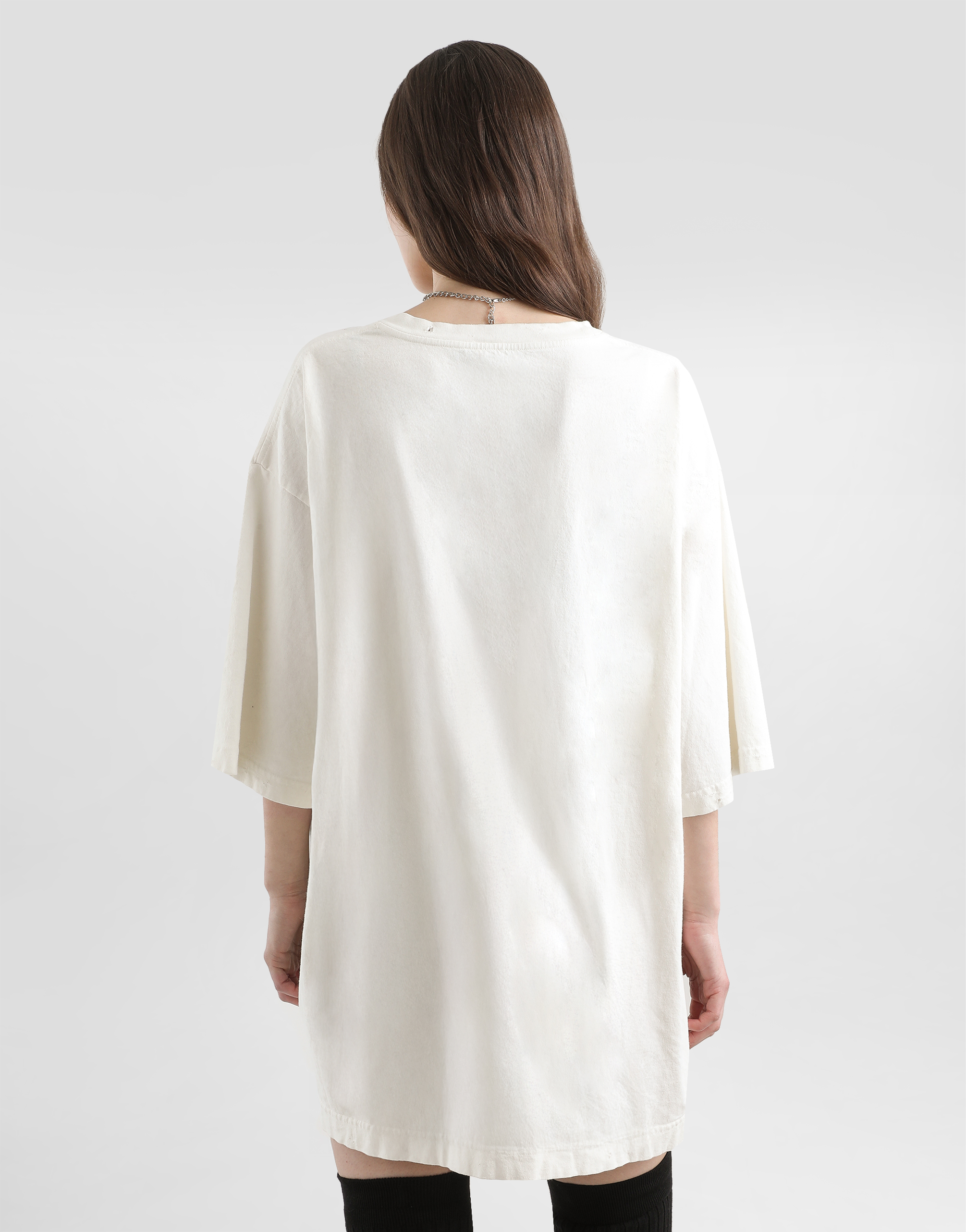Dolce & Gabbana Oversized Jersey T-shirt With Print In White