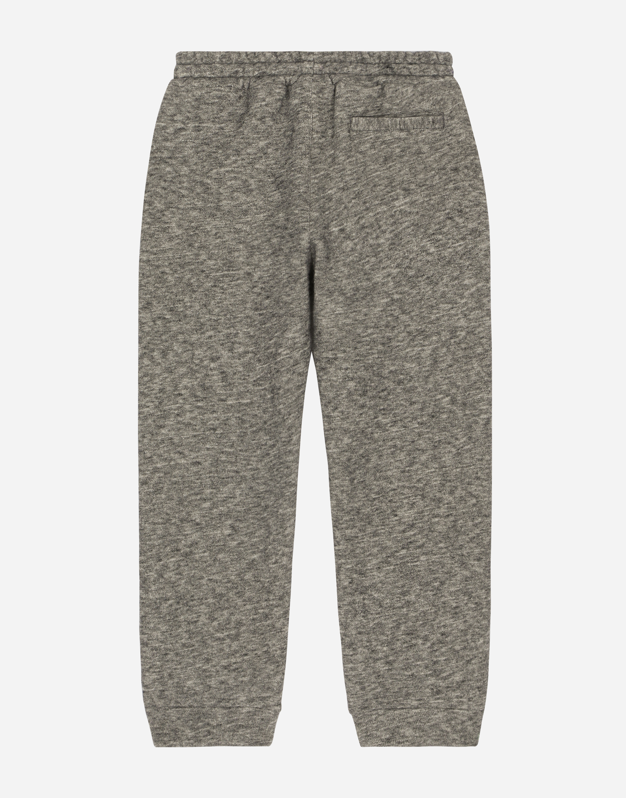 Shop Dolce & Gabbana Cotton Jogging Pants With Patch And Logo Embroidery In Grey