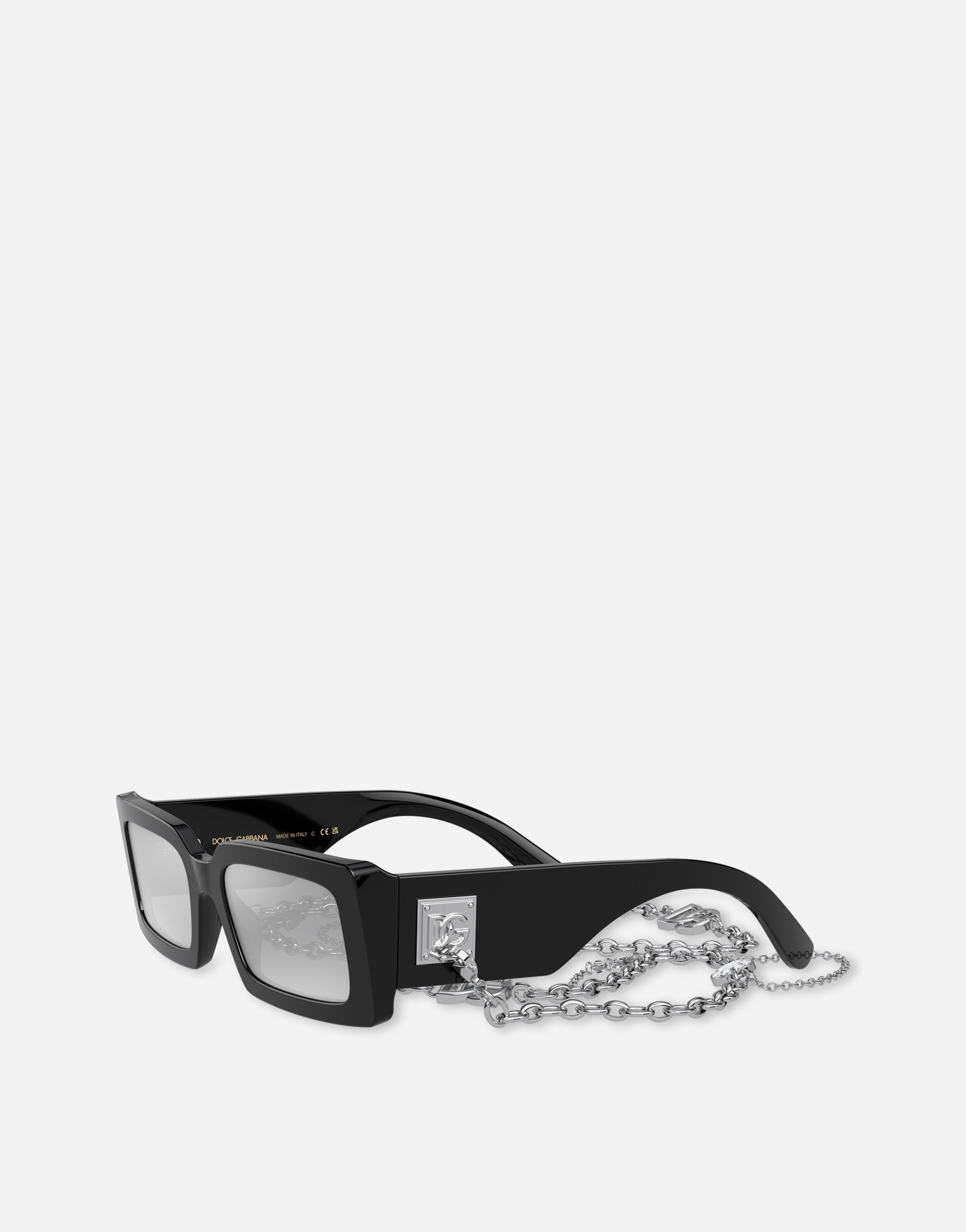 Shop Dolce & Gabbana Zebra Sunglasses In Black