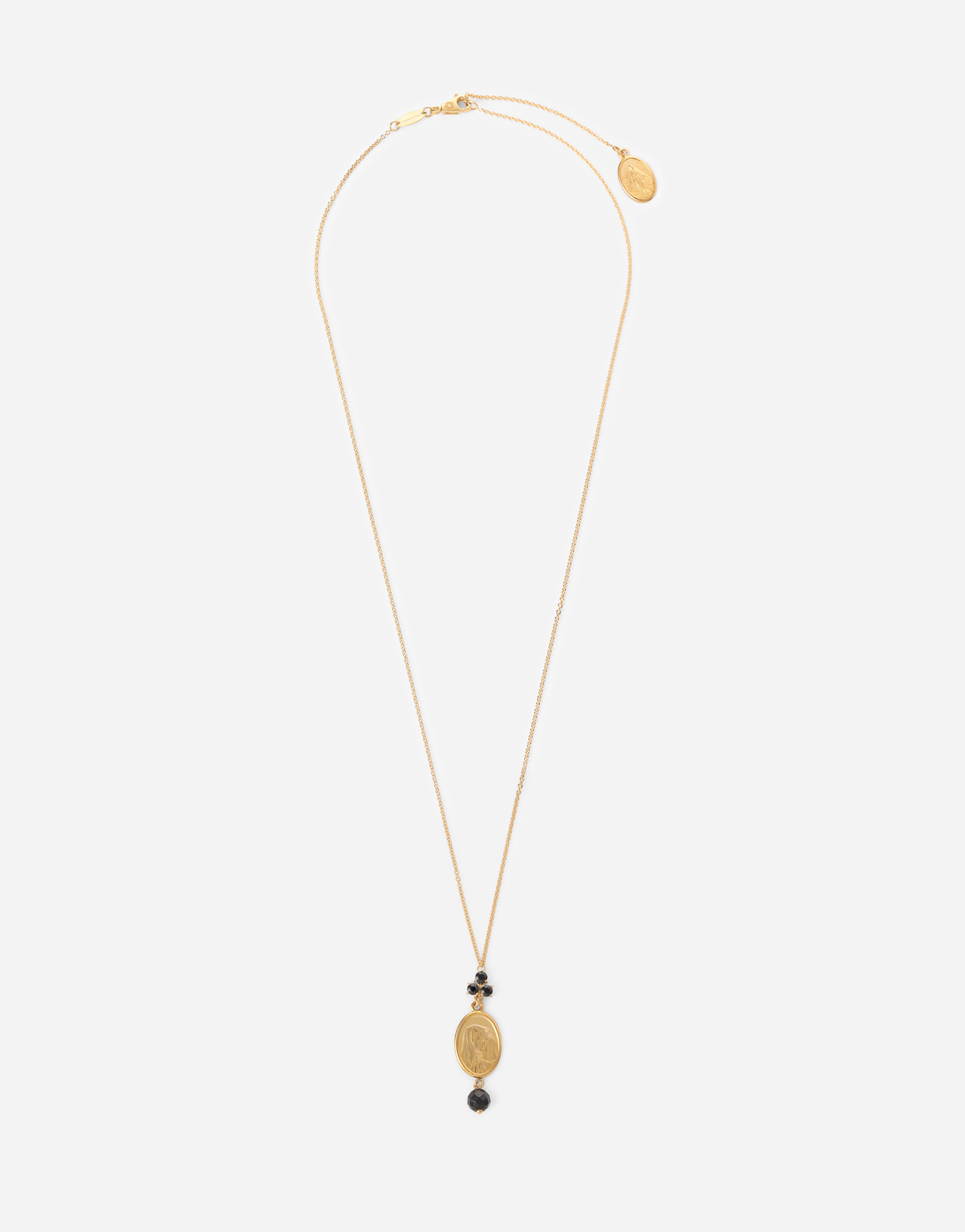 DOLCE & GABBANA TRADITION PENDANT IN YELLOW 18KT GOLD WITH MEDALS