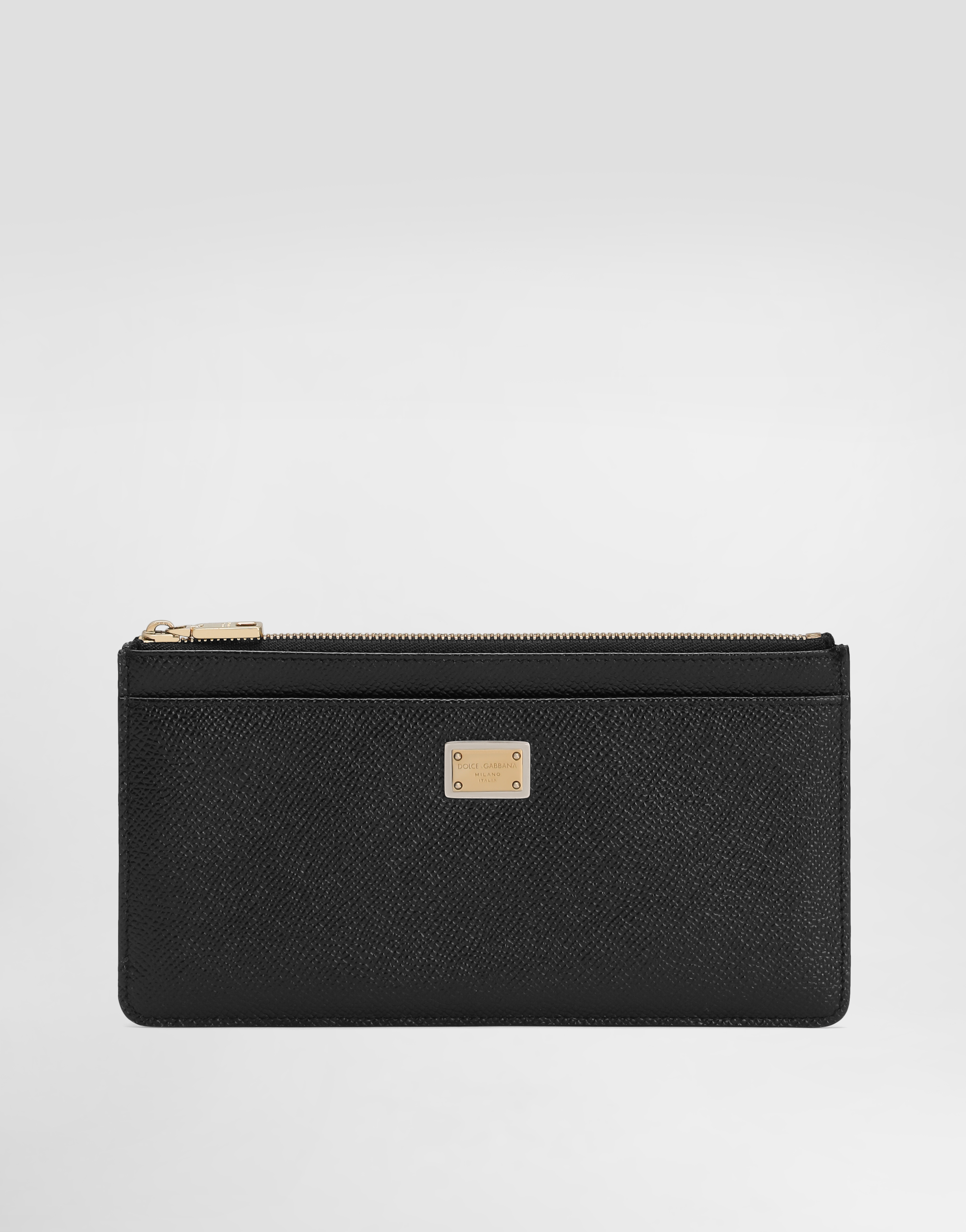 女士黑Large card holder with tag | Dolce&Gabbana®