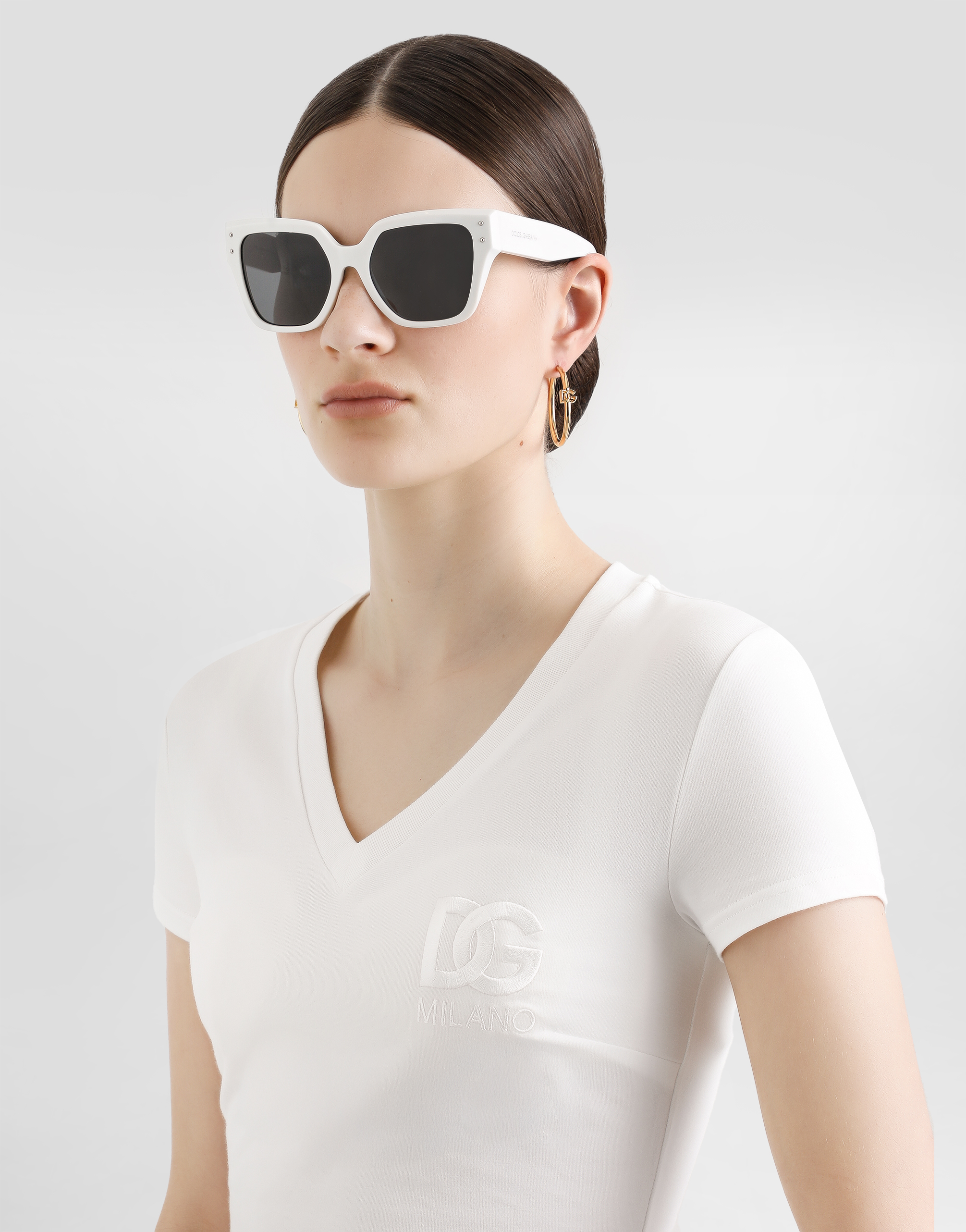 DOLCE & GABBANA SHORT-SLEEVED T-SHIRT WITH DG LOGO