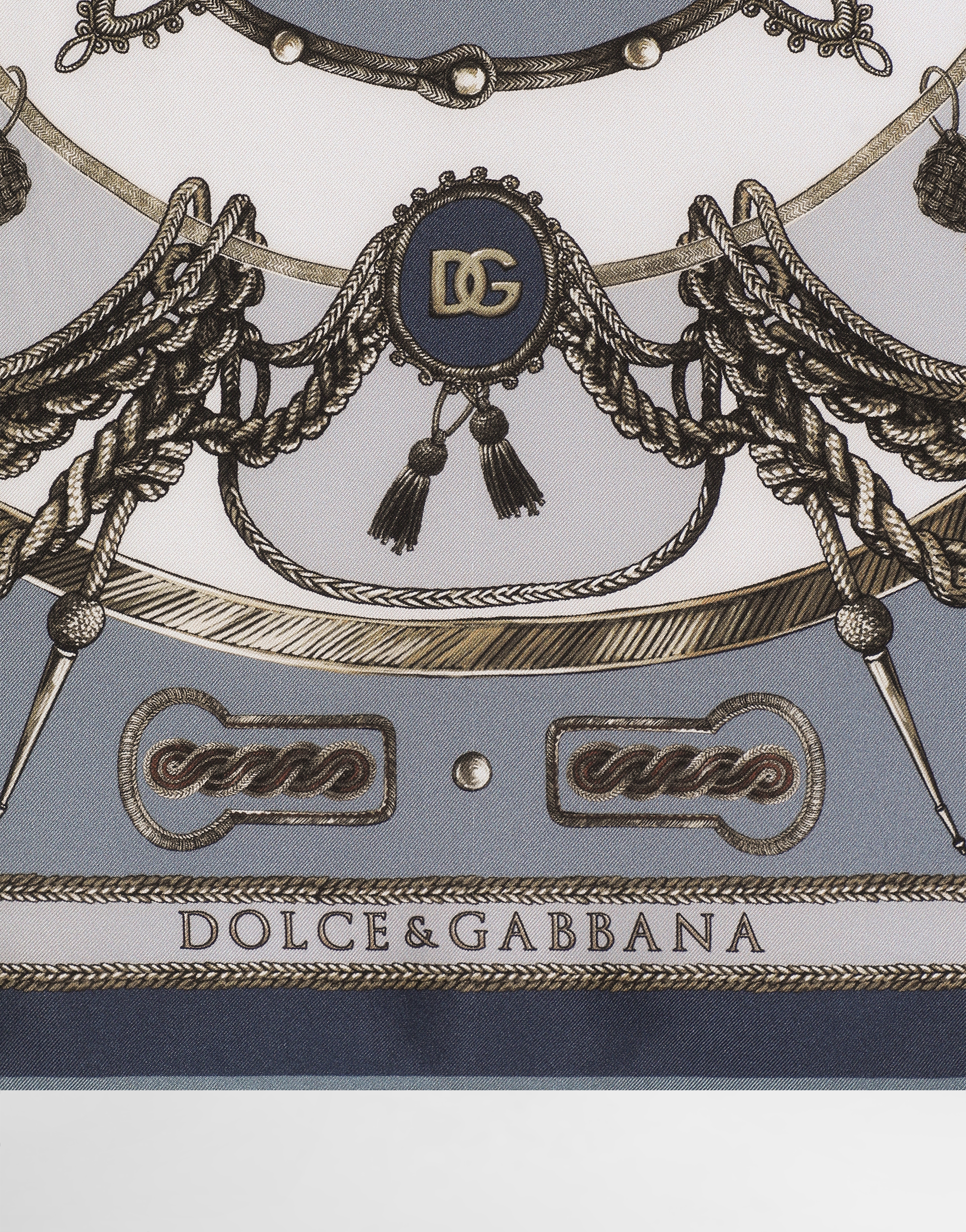  Dolce & Gabbana Foulard 70x70 In Twill Di Seta Stampa Cargo - Uomo Sciarpe E Foulard Multicolore Onesize 