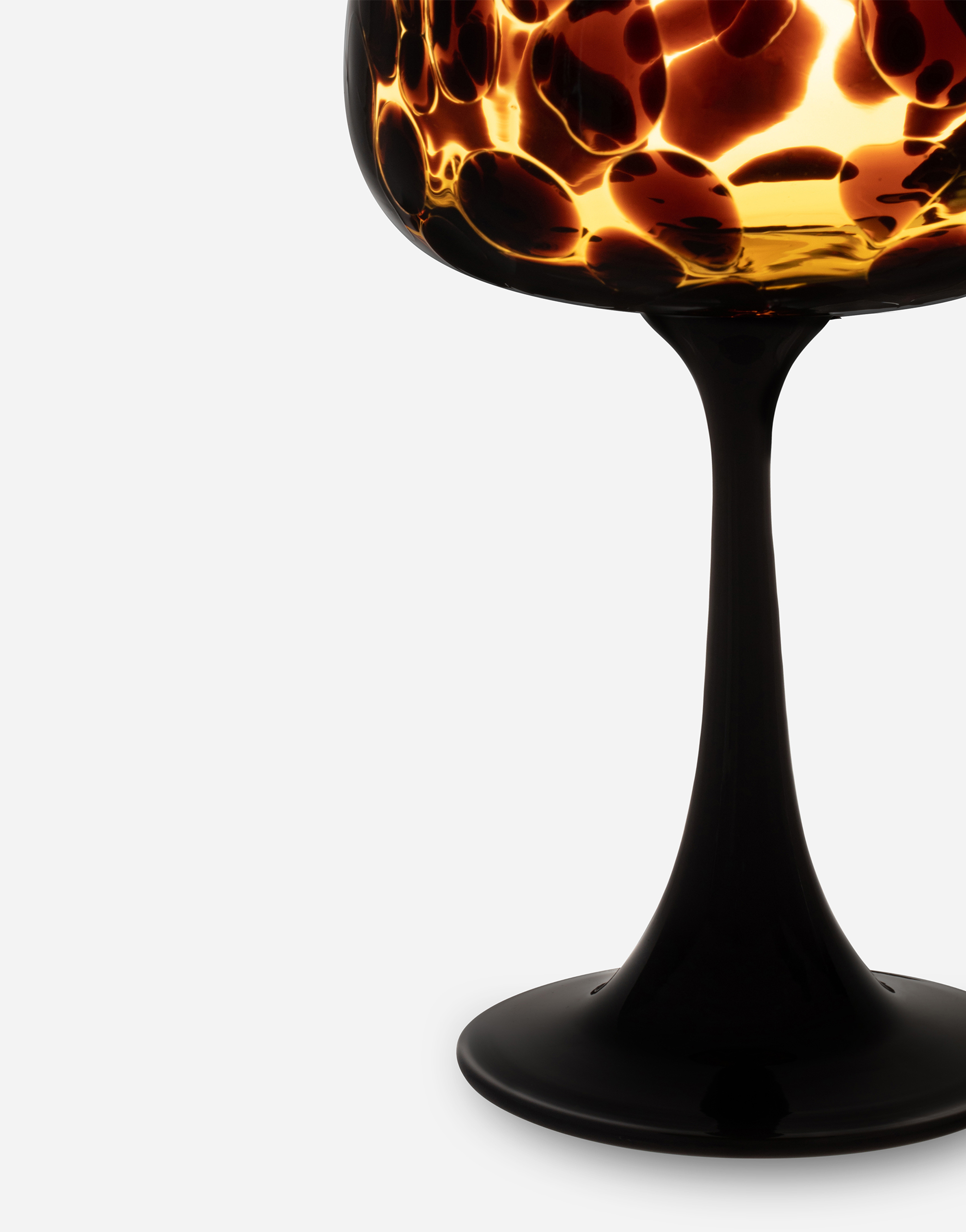 Shop Dolce & Gabbana Hand-blown Murano Cocktail Glass In Multicolor