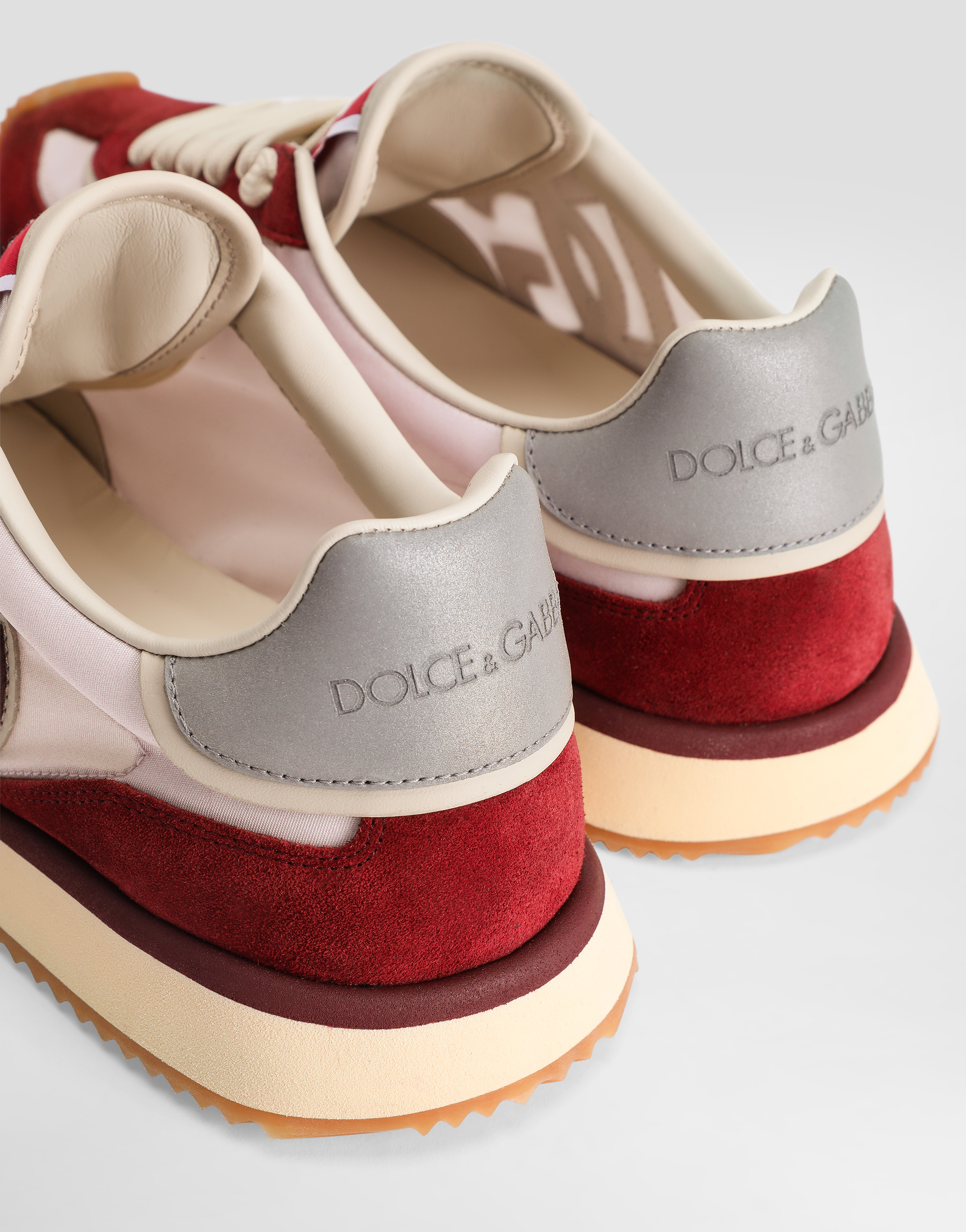 Dolce & Gabbana Sneaker Bassa Dragon+crosta+vi Bianco/bianco Sneakers Bordeaux In Multi