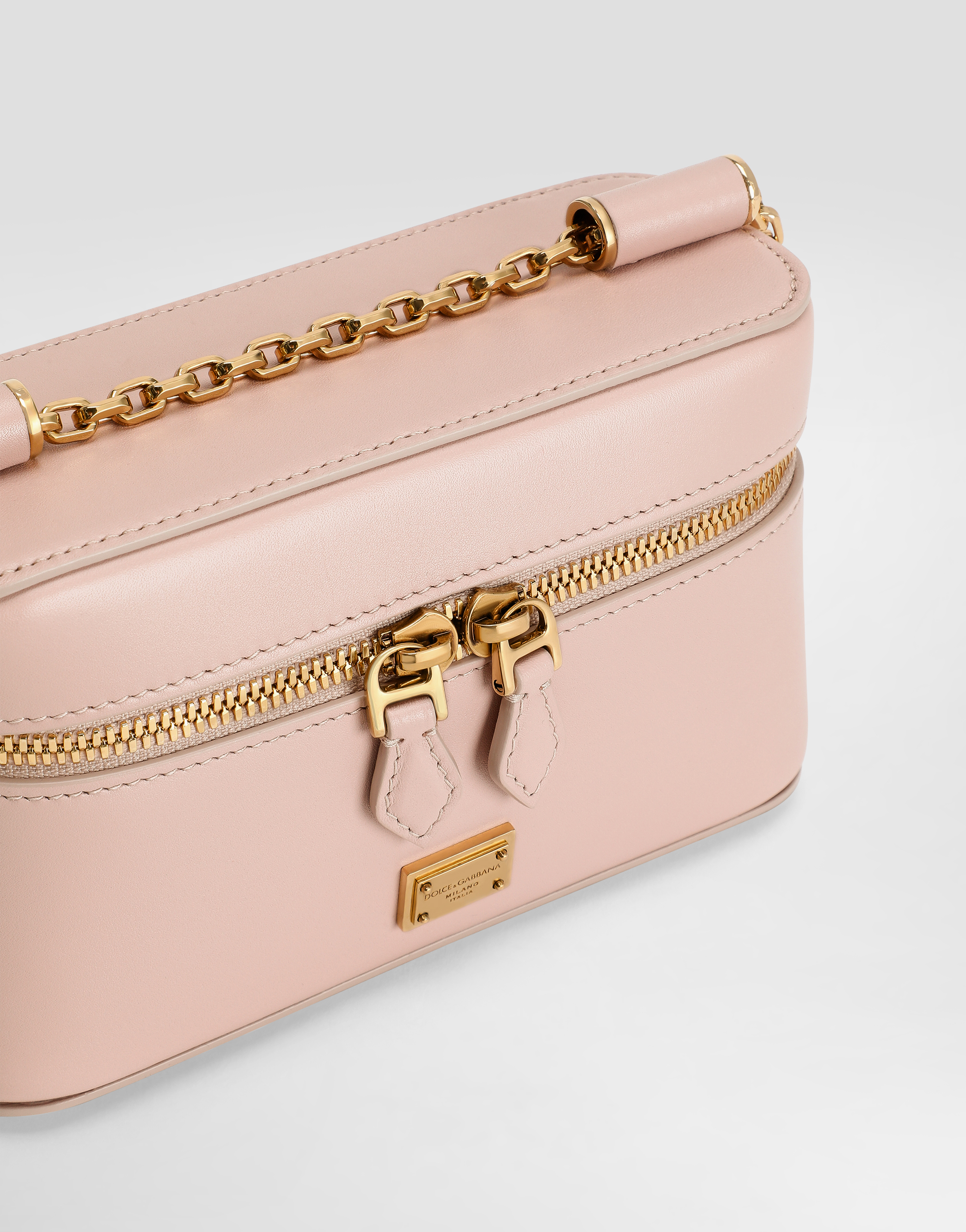 Dolce & Gabbana Sicily Crossbody Bag In Pale Pink