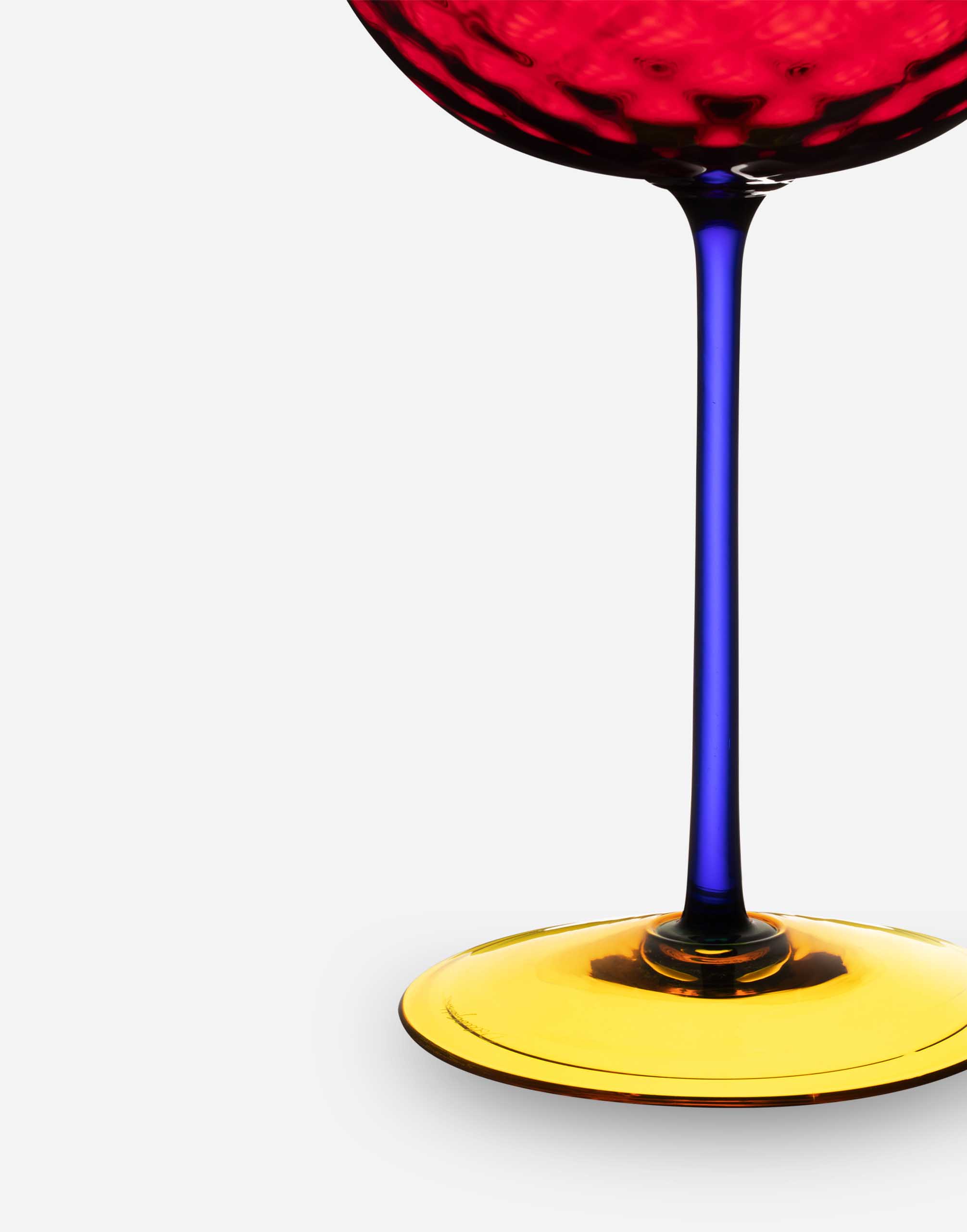 Hand-Blown Murano Champagne Glass