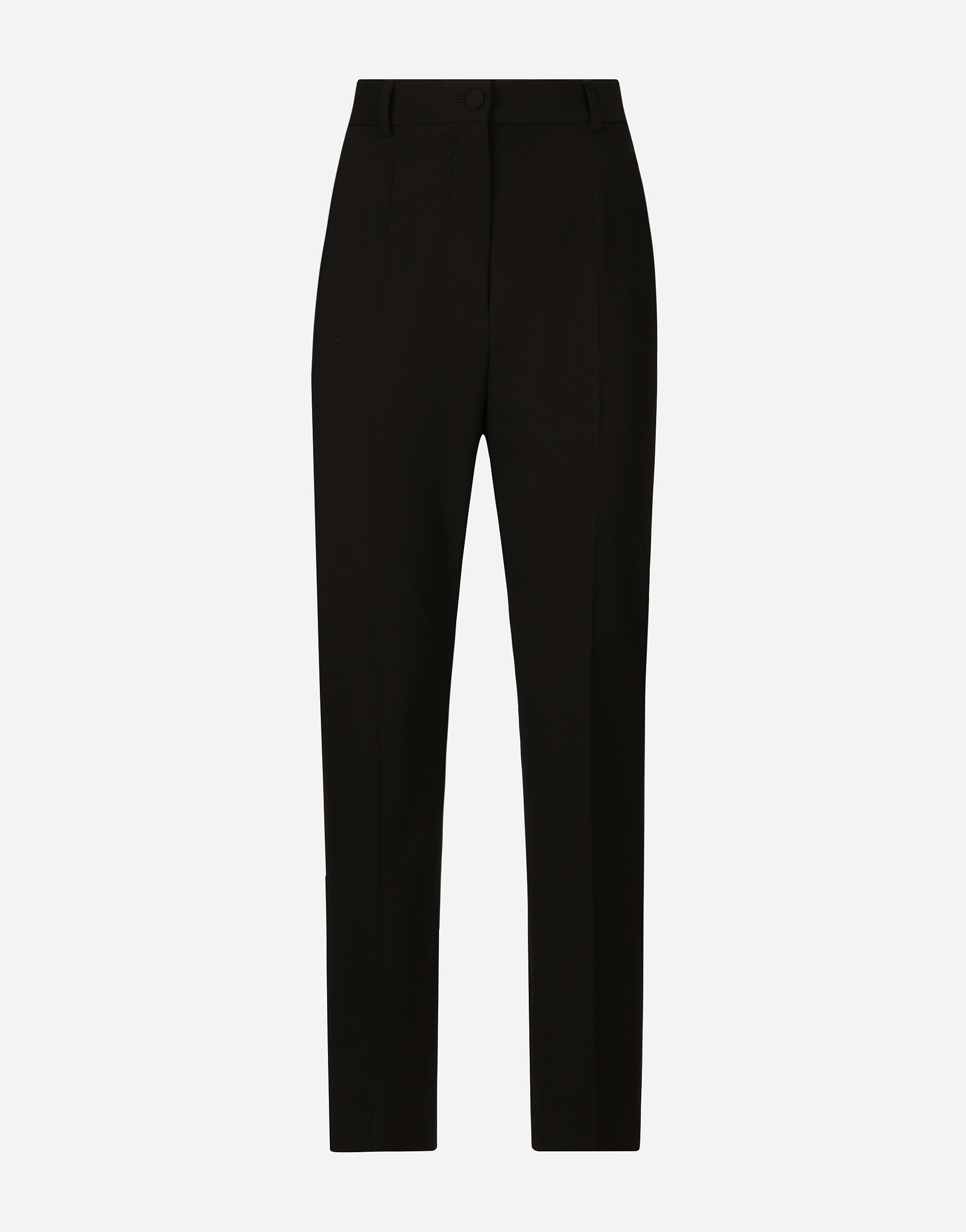 Shop Dolce & Gabbana Tailored Twill Pants In Black