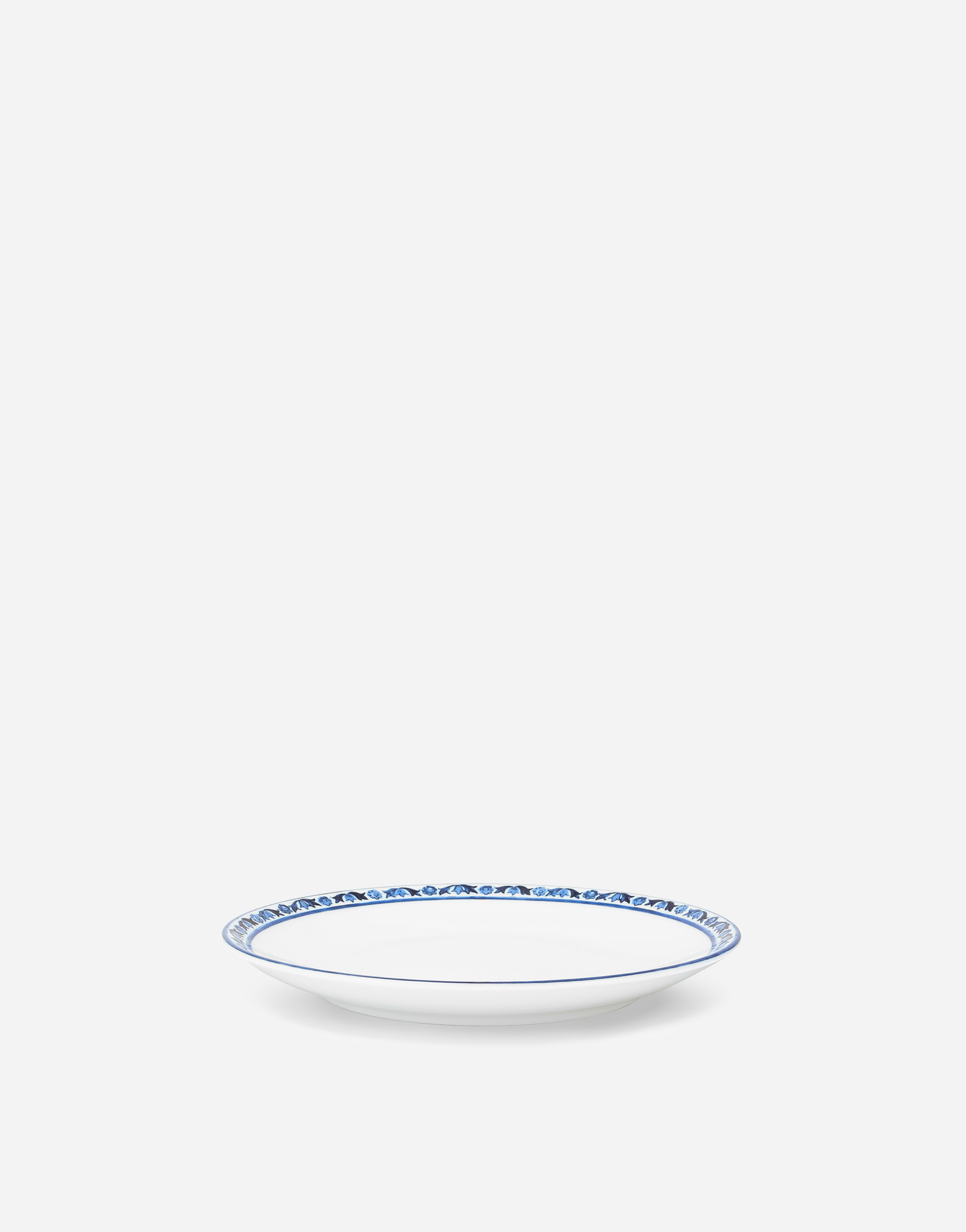 Dolce & Gabbana Set 2 Porcelain Dessert Plates In Multicolor
