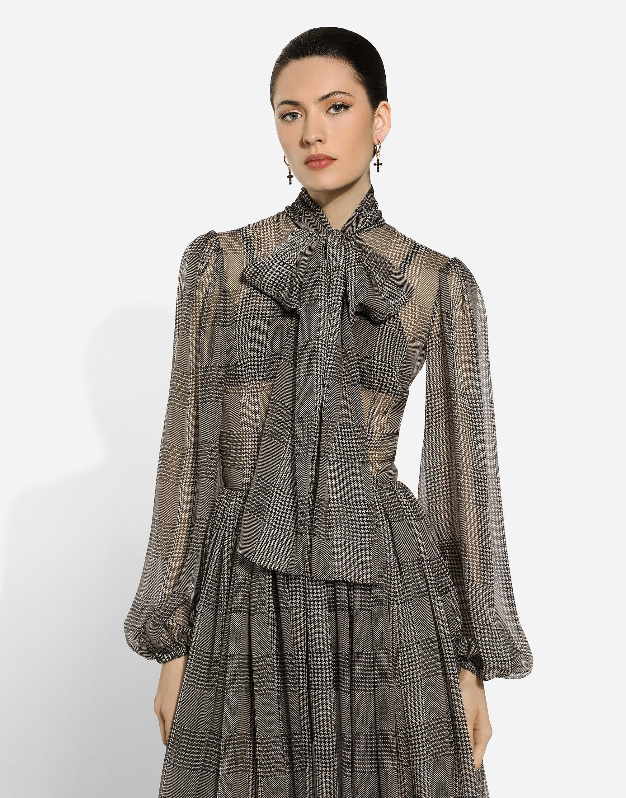 Dolce & Gabbana Check-pattern Dress In マルチカラー