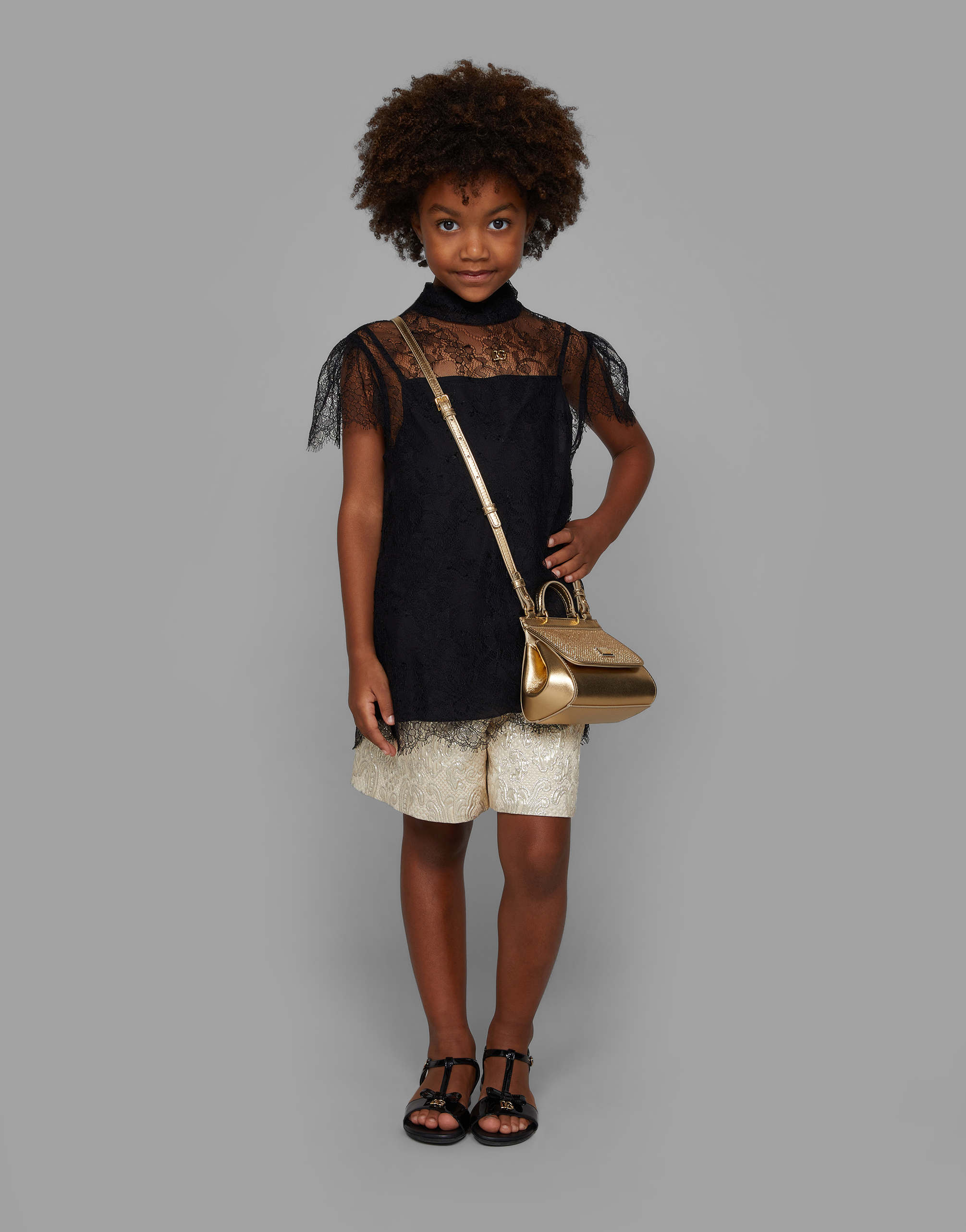Dolce & Gabbana Mini Sicily Handbag In Gold