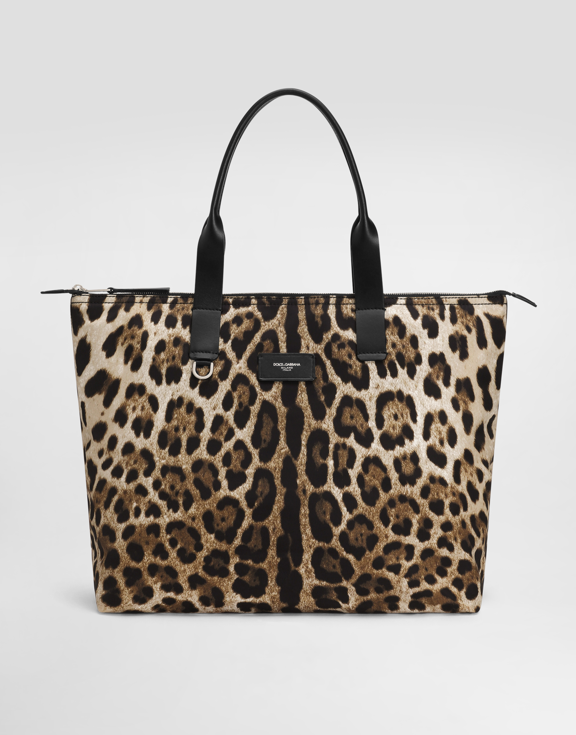 Dolce & Gabbana Nylon Shopper - Man Shoppers Animal Print Onesize