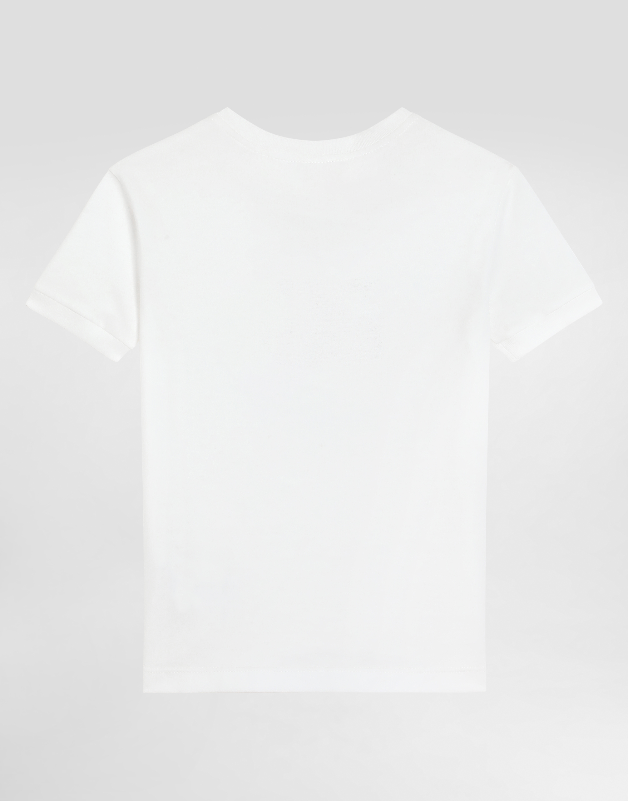 Dolce & Gabbana Jersey T-shirt With Dg Logo In Multicolor