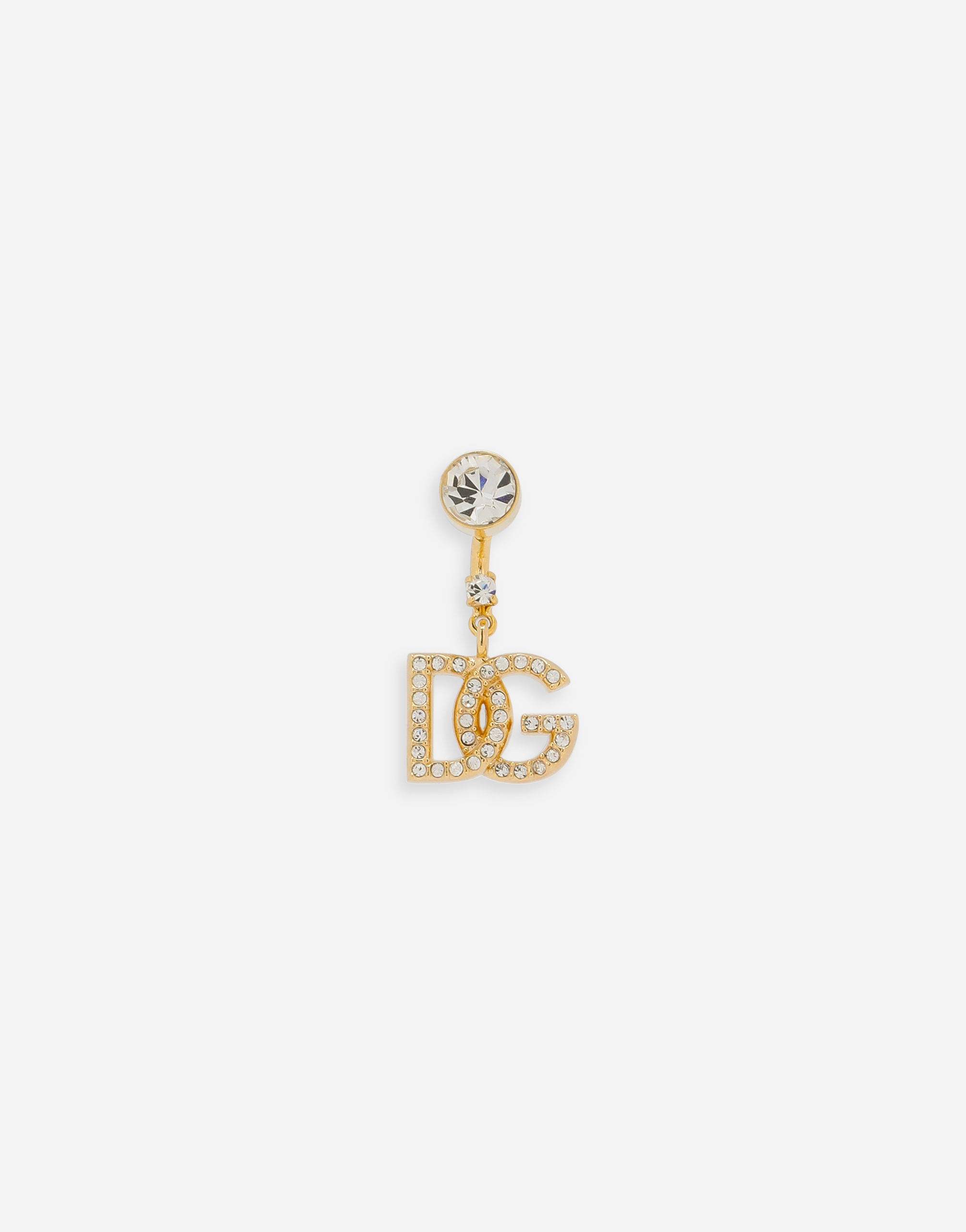 DOLCE & GABBANA SINGLE EARRING WITH DG LOGO