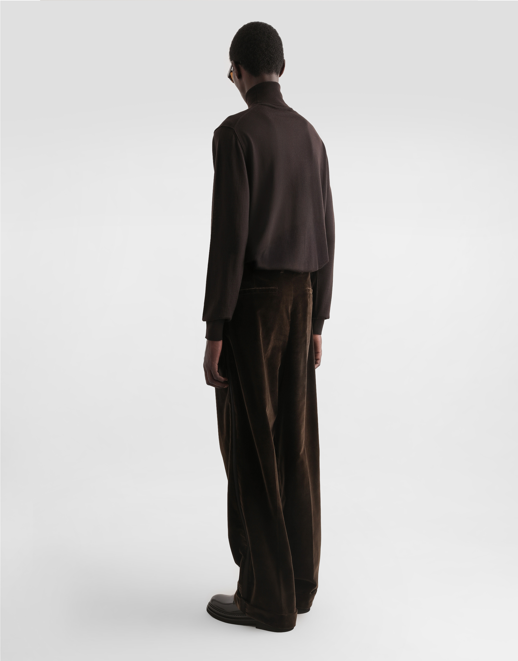  Dolce & Gabbana Cashmere Turtleneck Pullover - Man Sweaters And Cardigans Brown 48 