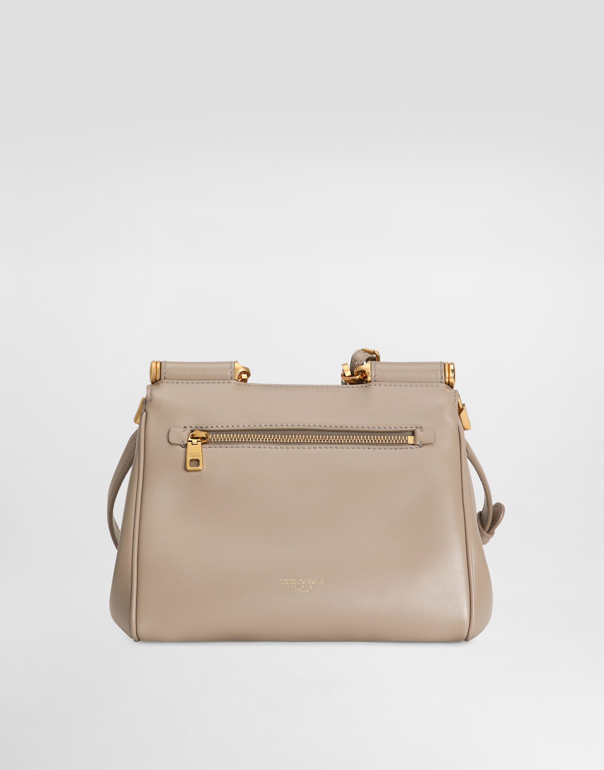 Dolce & Gabbana Medium Sicily Leather Handbag With Padlock Detail