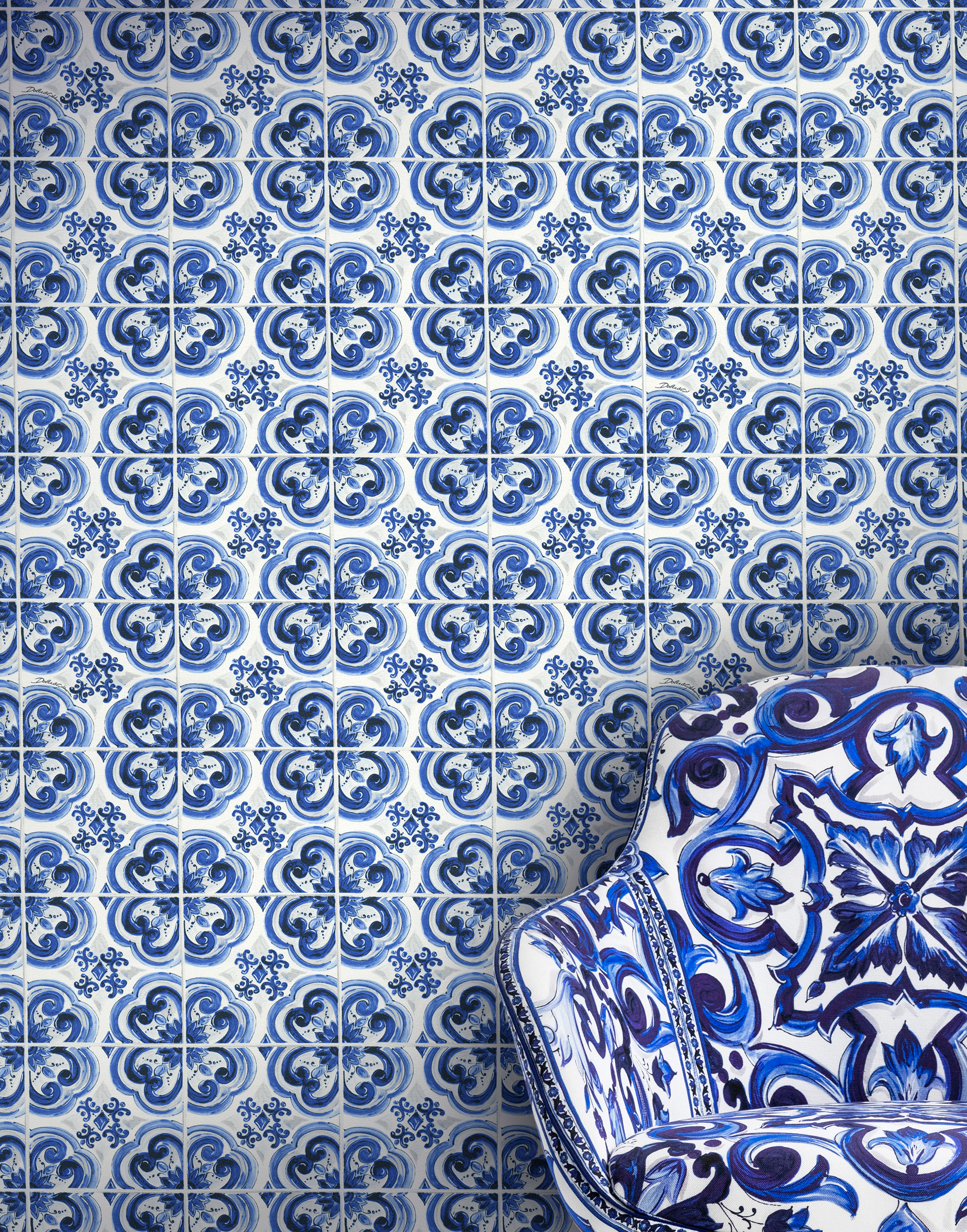 Dolce & Gabbana Wallpaper In Multicolor