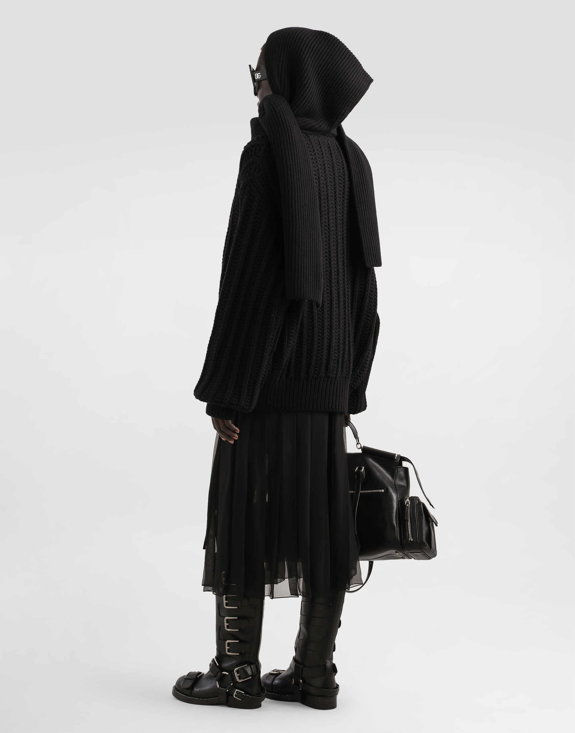  Dolce & Gabbana Virginwool Cardigan - Frau Strickwaren Schwarz Xs 