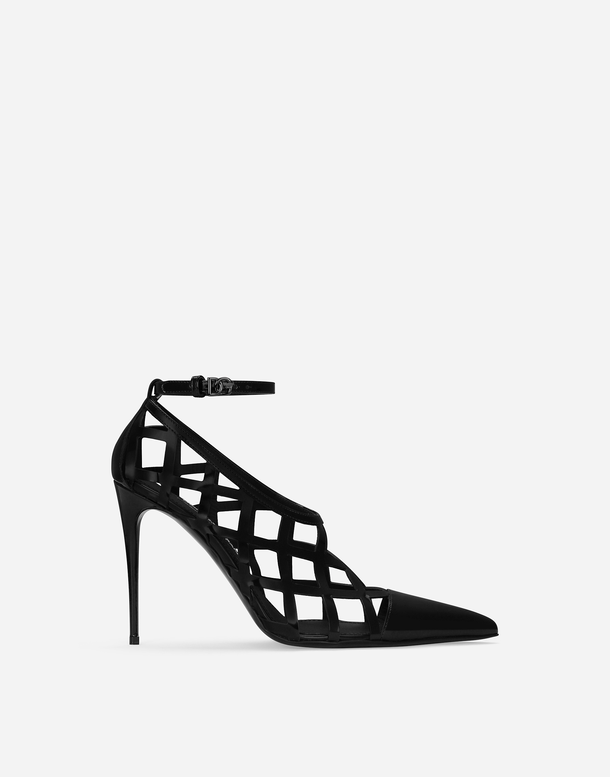 Polished calfskin pumps in Black for Women Dolce Gabbana