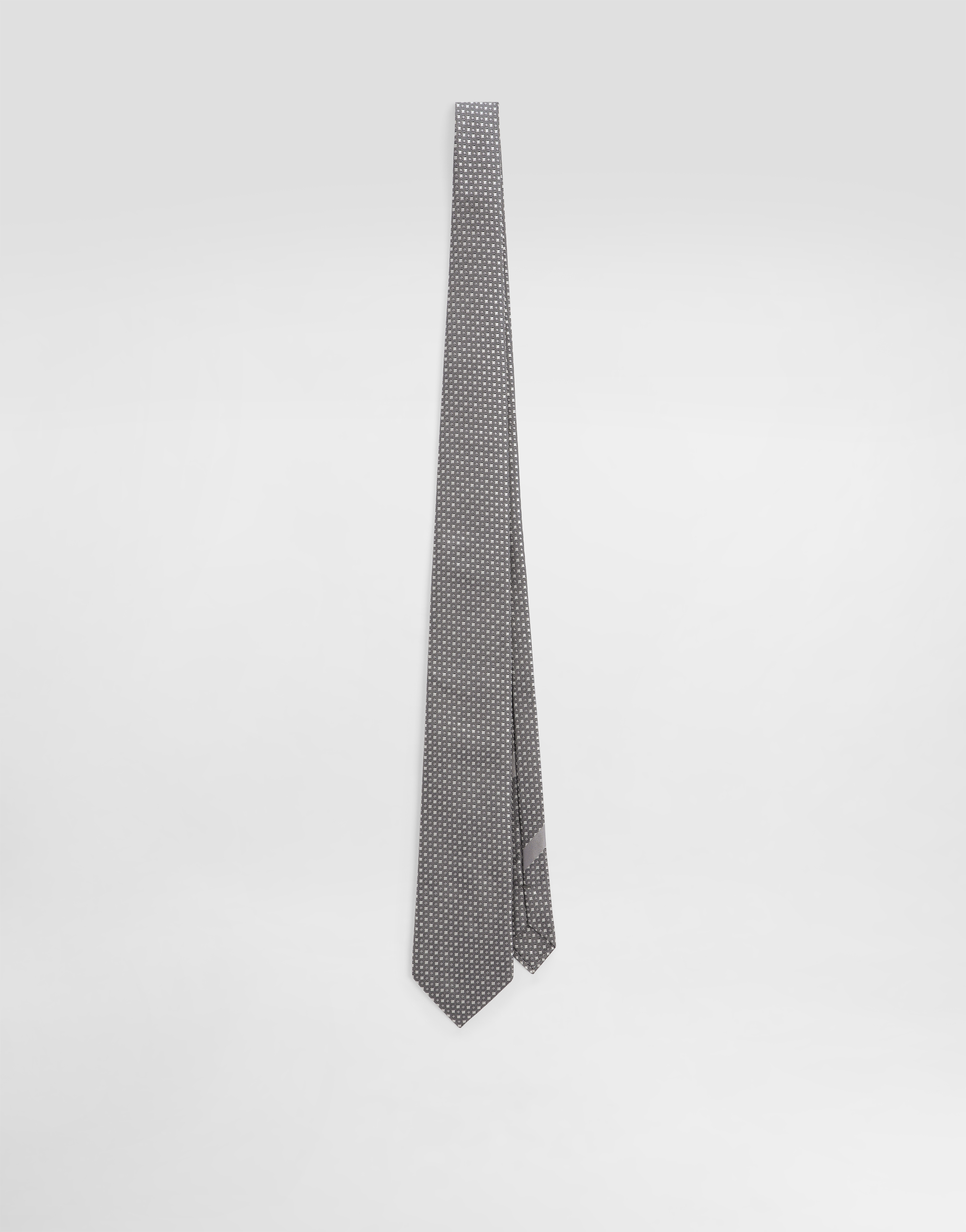 Dolce & Gabbana Micro-design Jacquard Tie In Multi